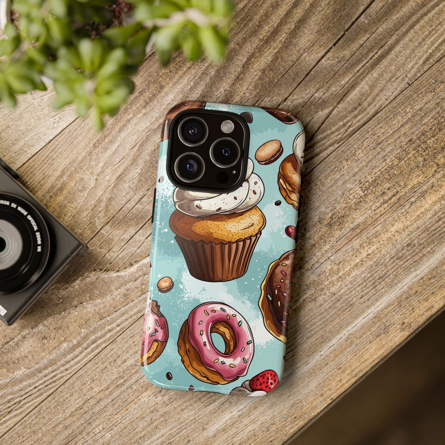 Sweet Bliss: Anime Dessert Delight Phone Case for iPhone, Samsung, Google Pixel