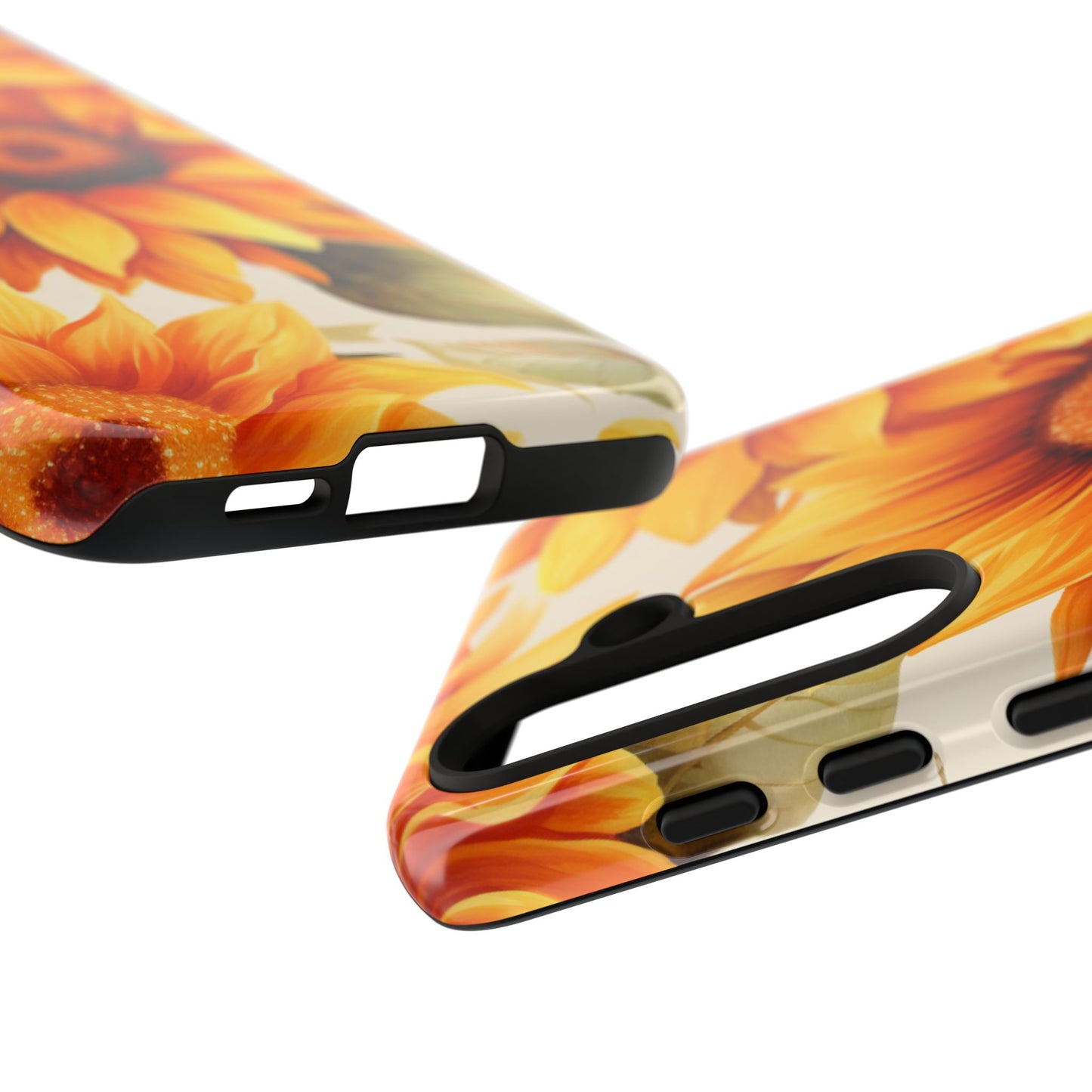 Golden Sunflower Glow Mobile Case – Radiant & Elegant