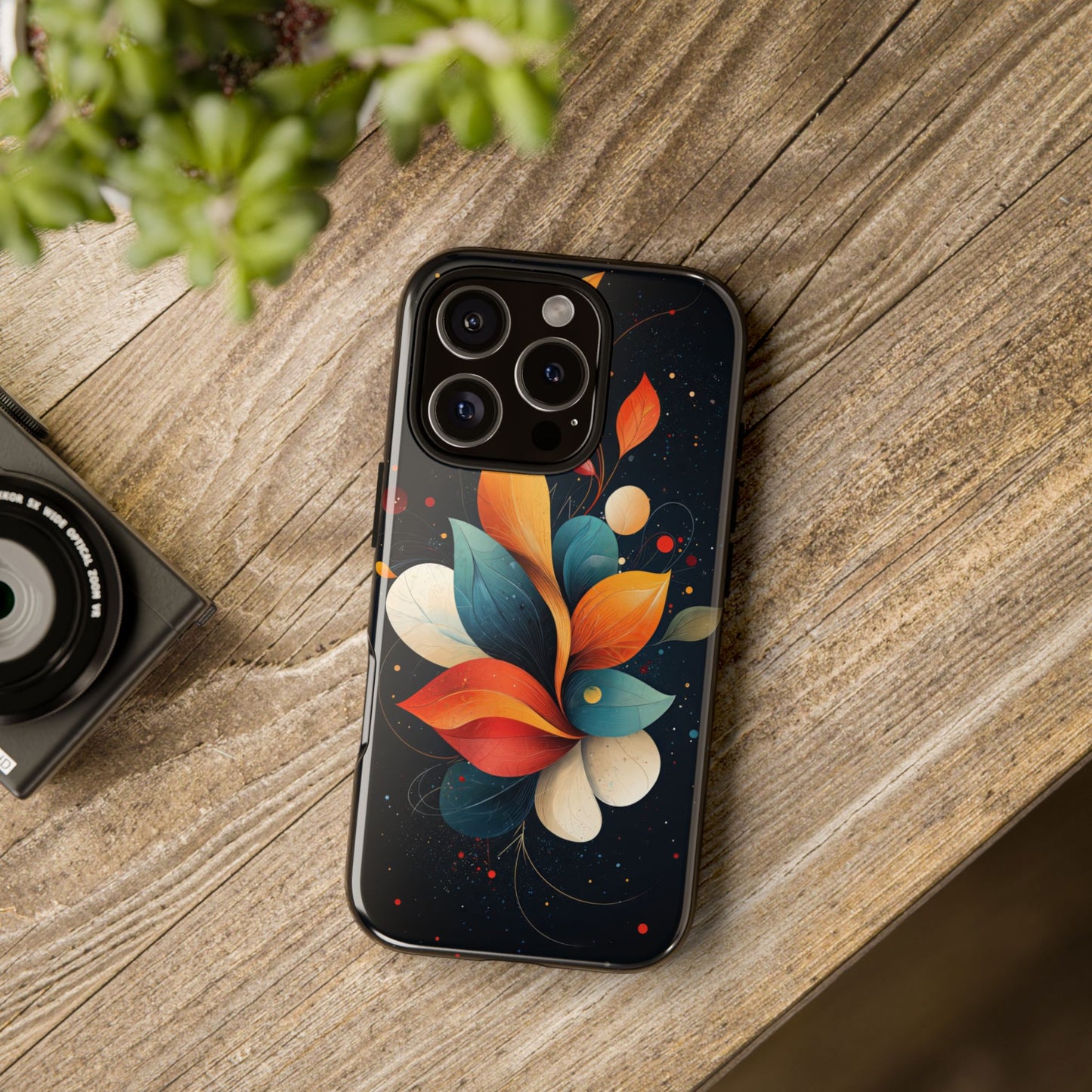 Midnight Bloom – Cosmic Floral Phone Case for iPhone, Pixel & Samsung