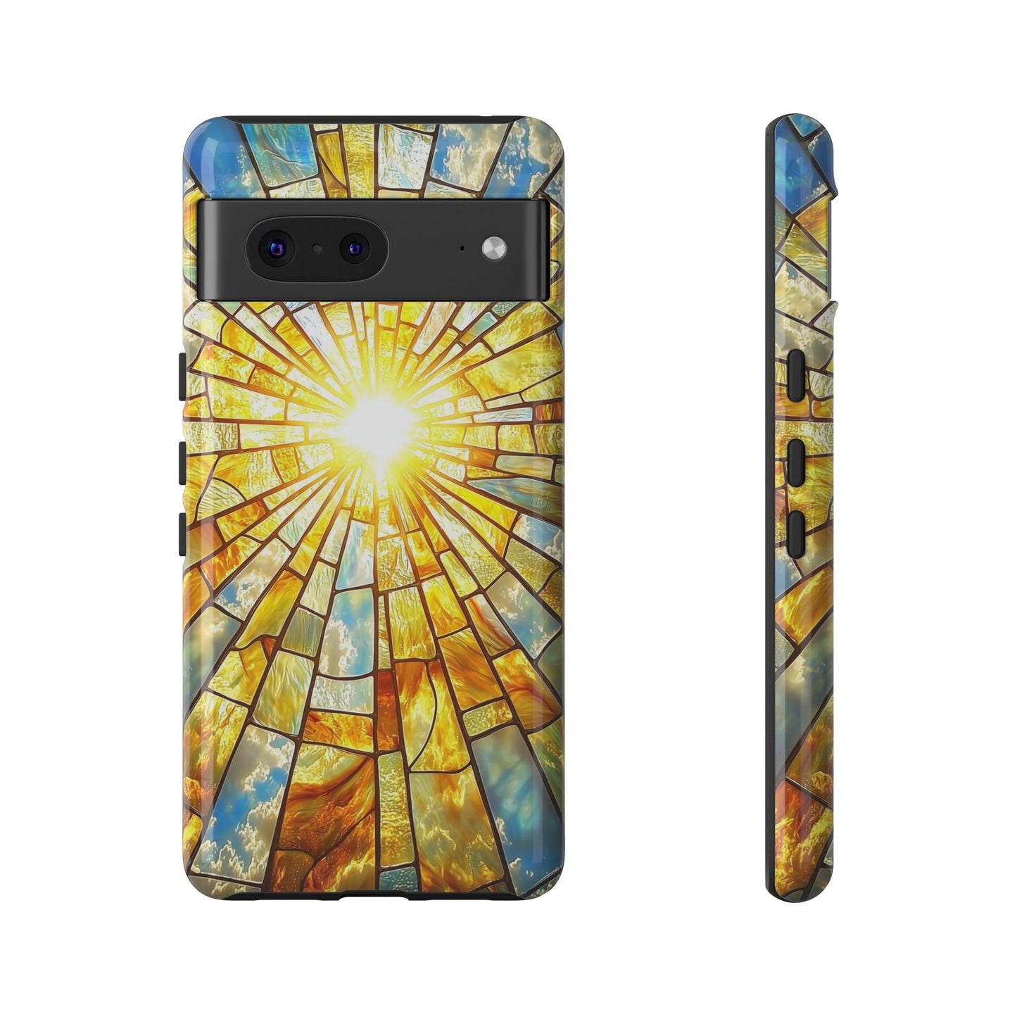 Heavenly Light – Radiant Sunburst Phone Case for iPhone, Samsung & Pixel