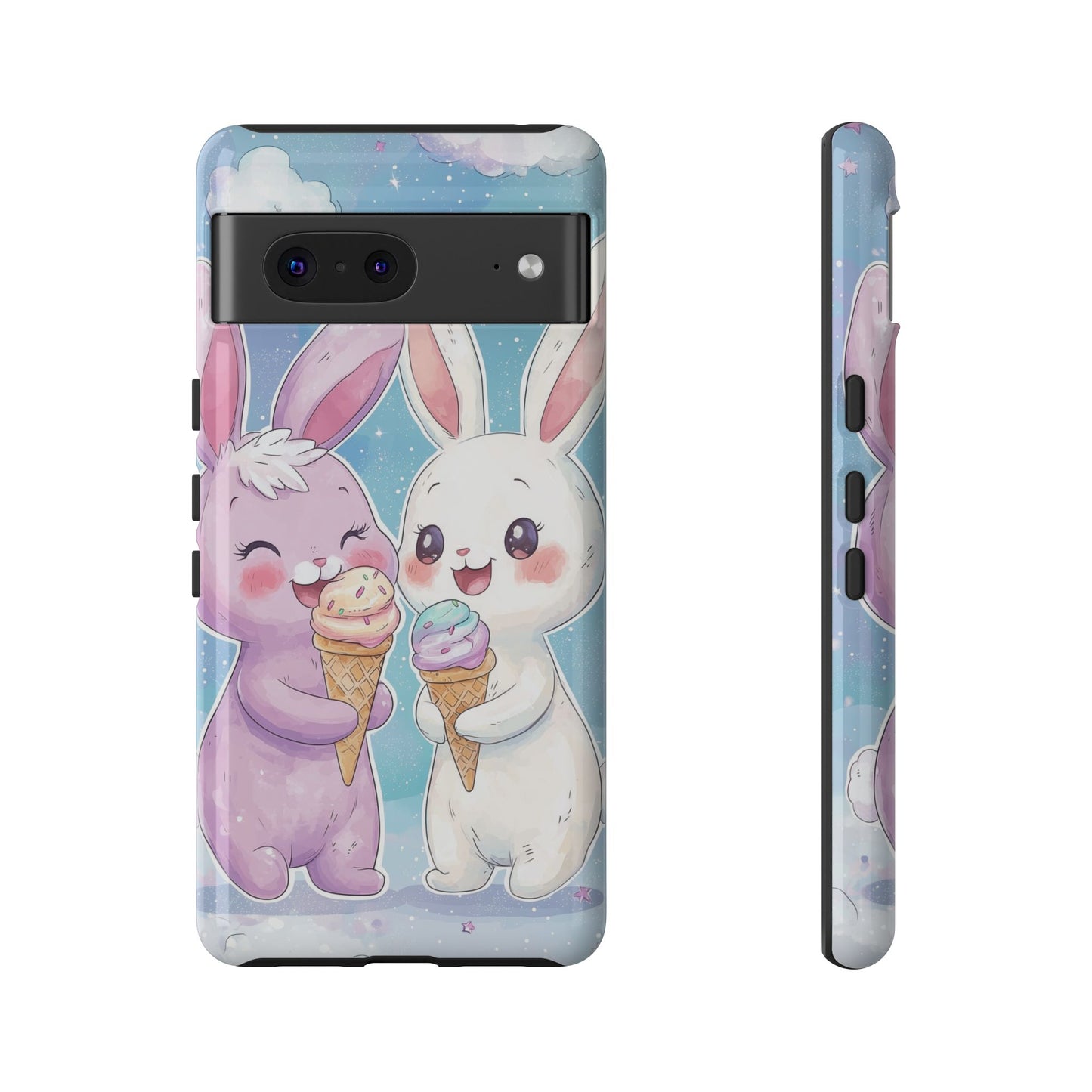Sweet Bunny Bliss - Kawaii Anime Phone Case for iPhone, Samsung, Google Pixel
