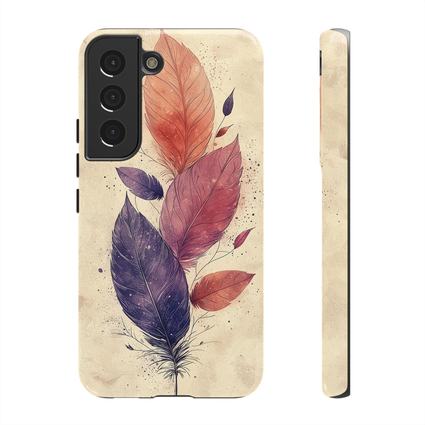 Boho Feather Bloom Phone Case for iPhone, Pixel & Samsung