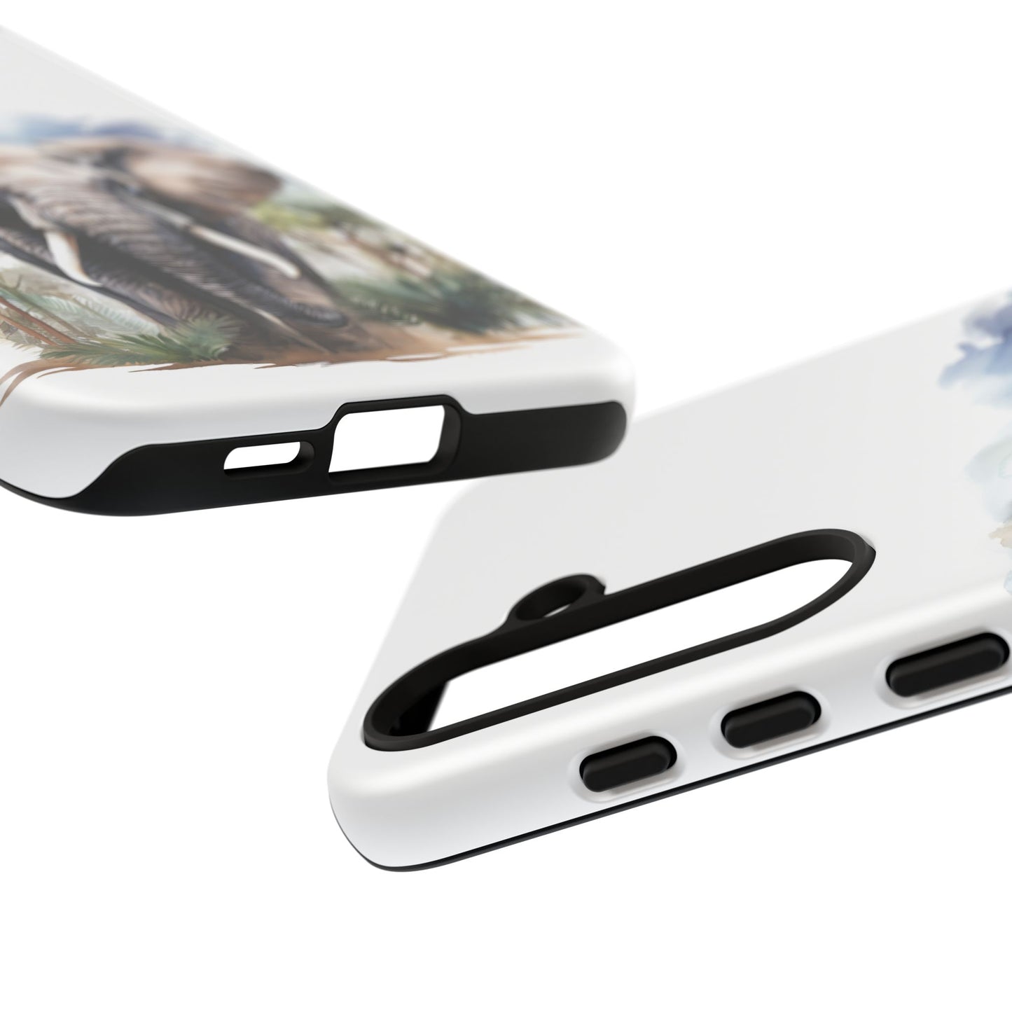 Majestic Watercolor Elephant Mobile Cover – Artistic Wildlife Design