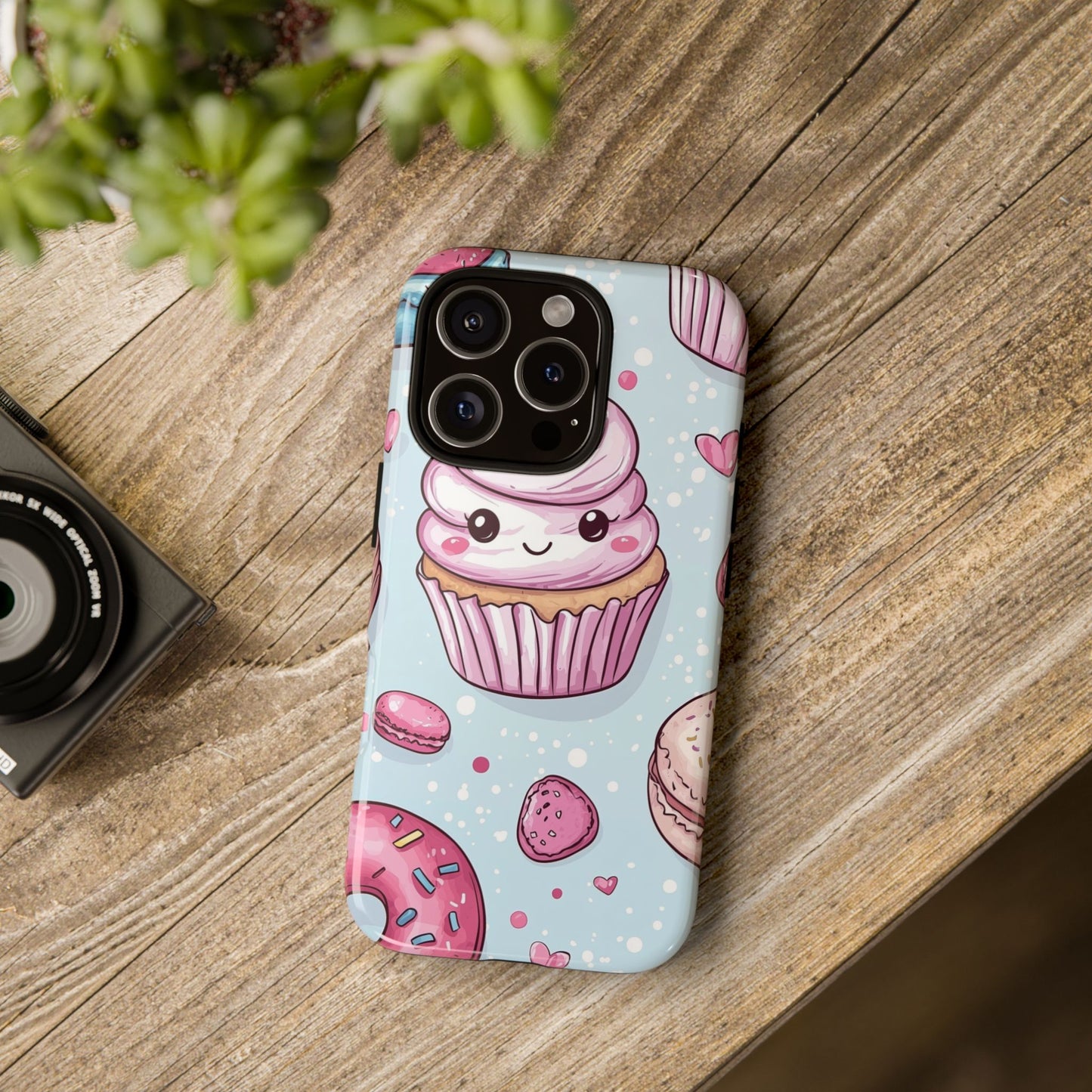 Kawaii Sweets: Adorable Dessert Anime Phone Case for iPhone, Samsung, Google Pixel