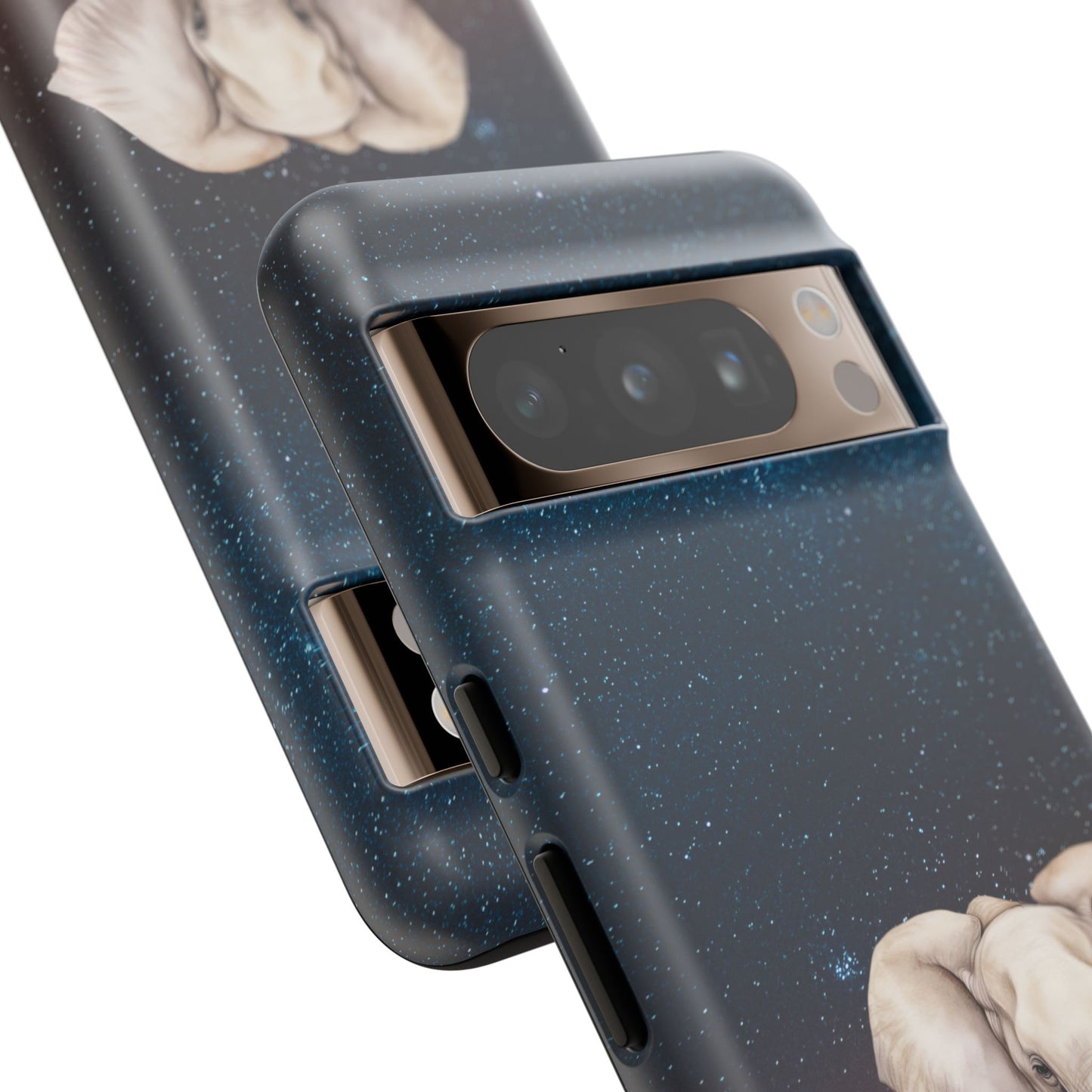 Starry Safari Elephant Family Mobile Cover – Cosmic Wildlife Aesthetic