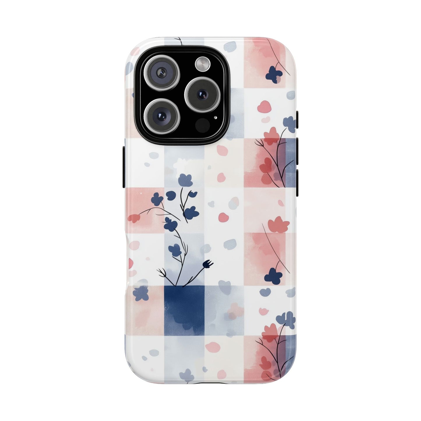 Kawaii Gingham Pastel Phone Case for iPhone, Samsung, Google Pixel