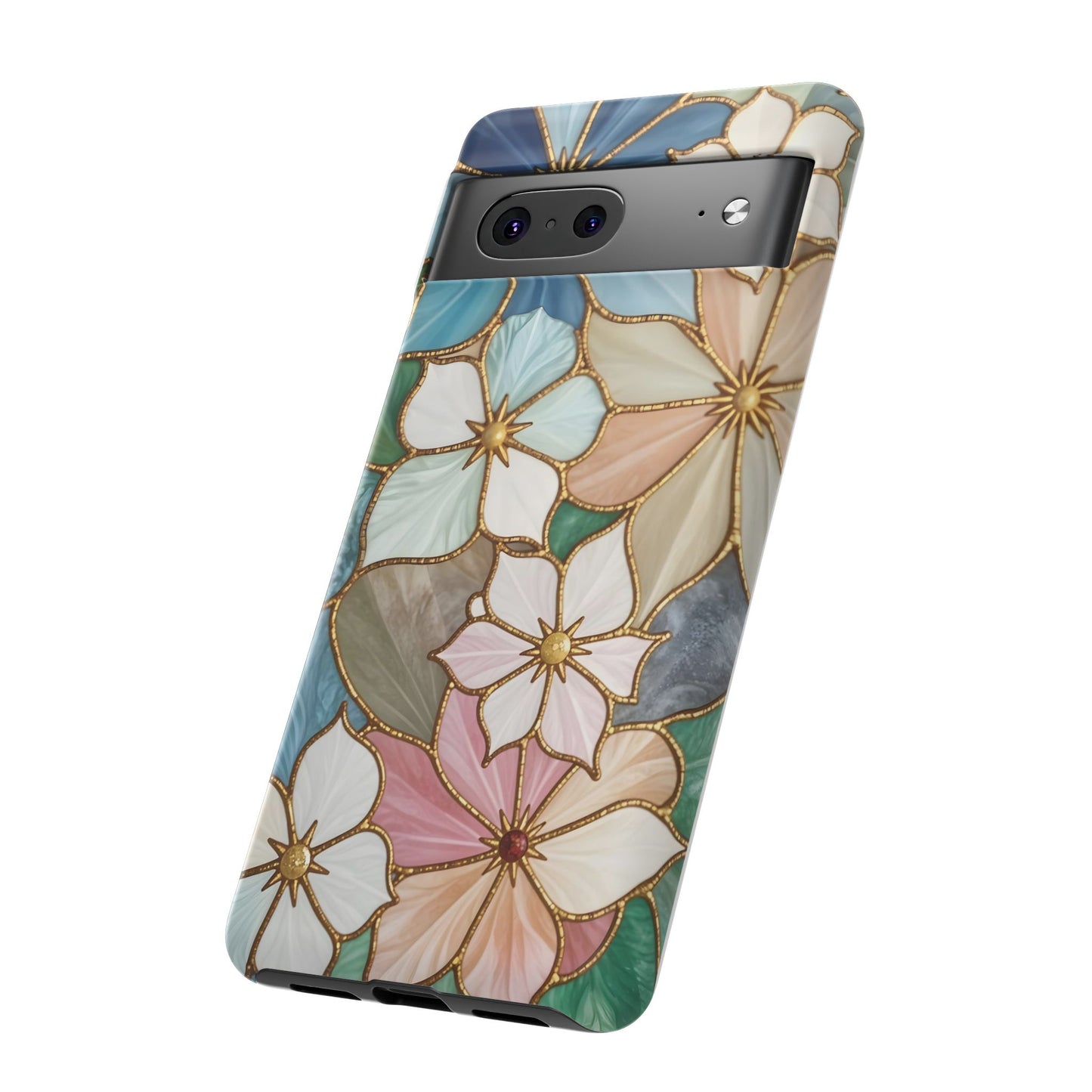 Floral Symphony: Stained Glass Elegance