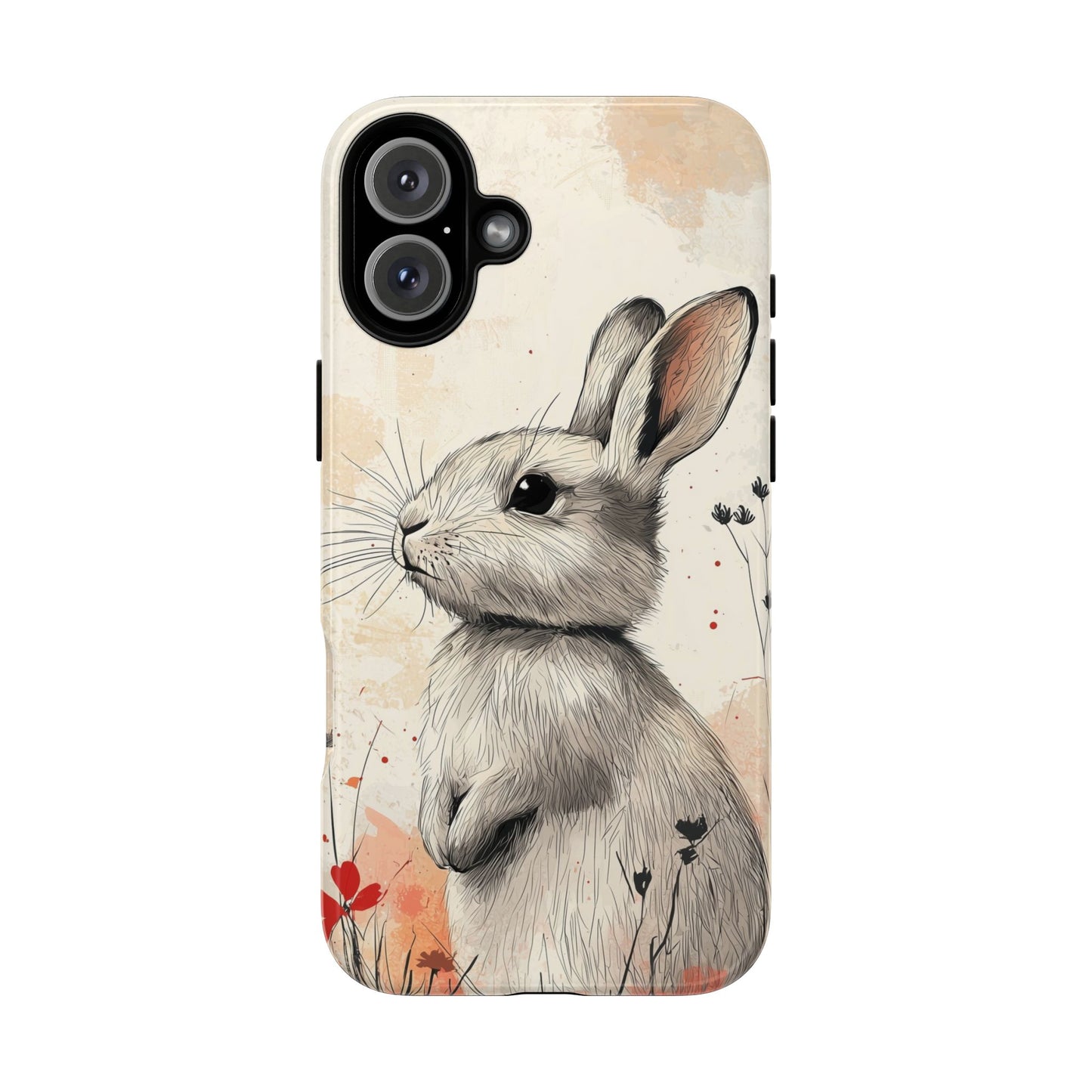 Curious Meadow: Gentle Rabbit Phone Case for iPhone, Samsung & Pixel