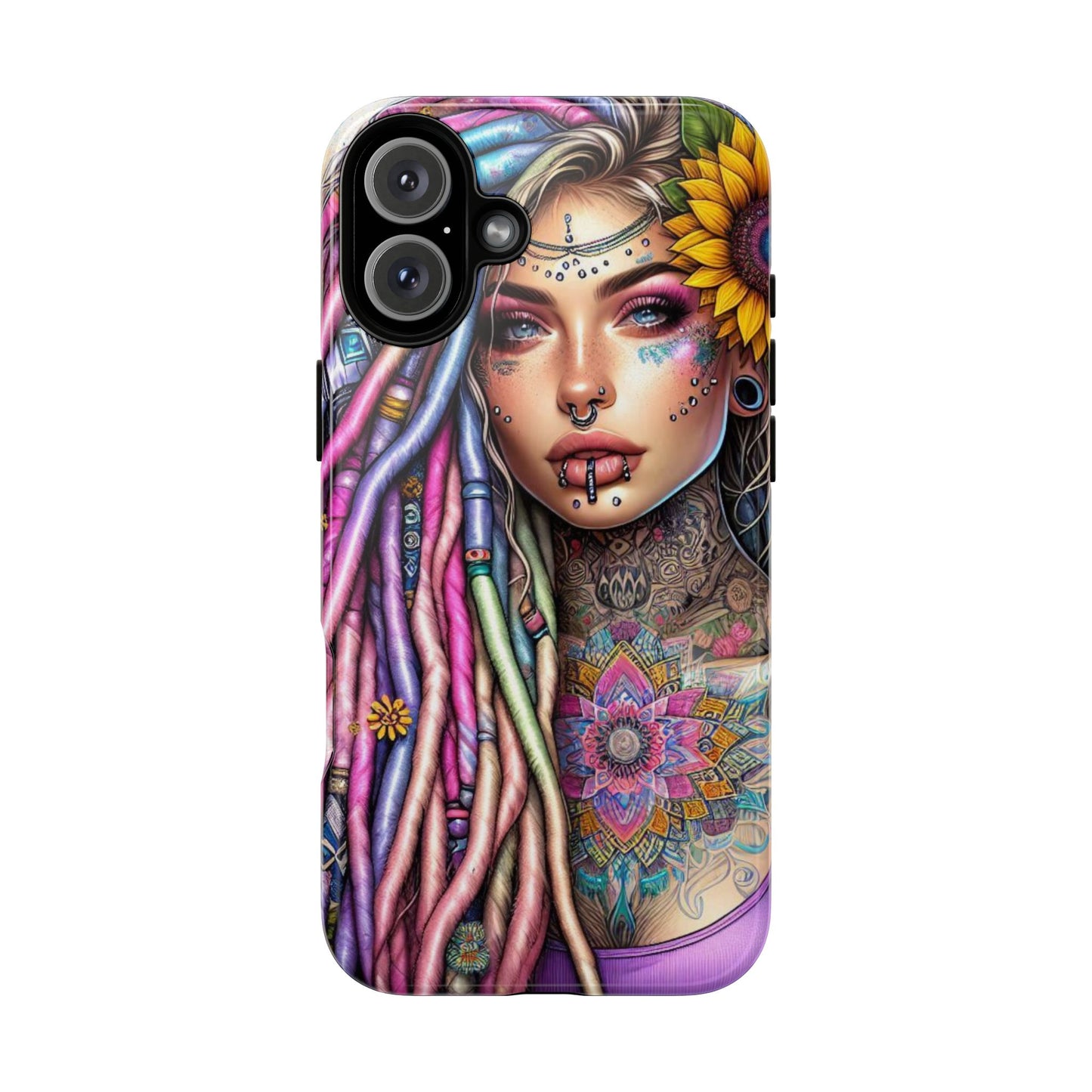 Boho Mandala Goddess – Ethereal Tattoo Art Mobile Cover