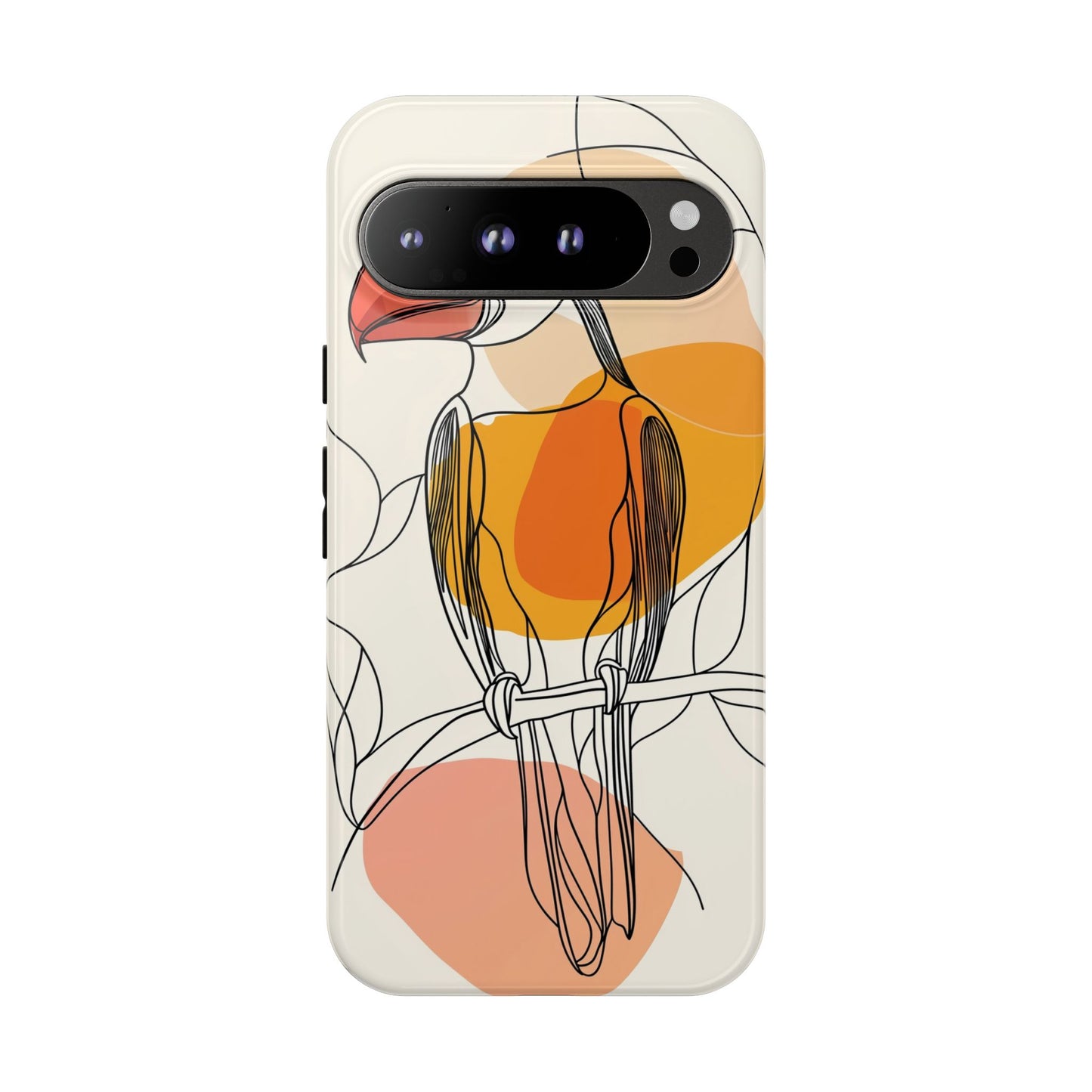 Tropical Lines: Abstract Toucan Art Phone Case for iPhone, Samsung & Pixel