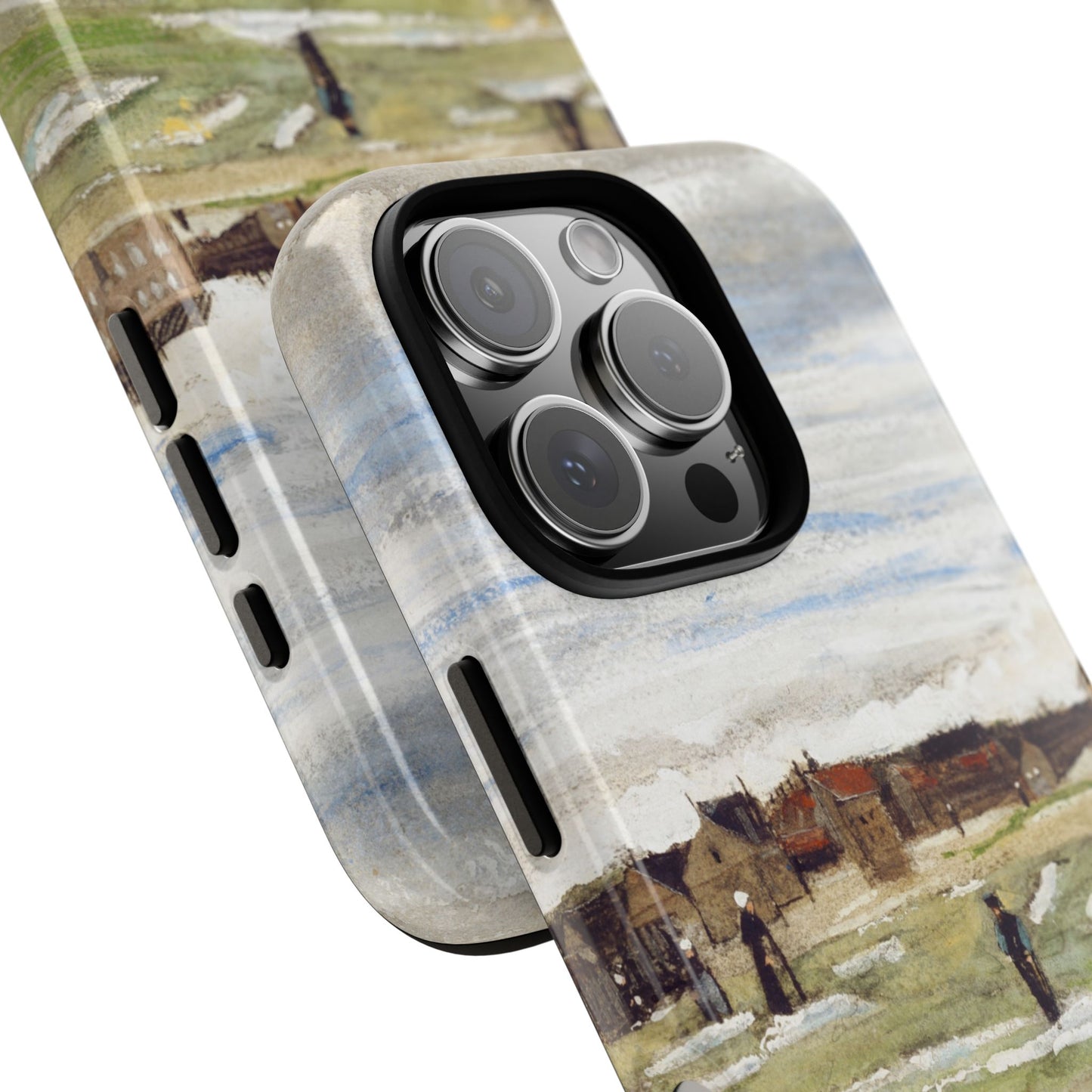 Van Gogh Village Painting Phone Case - iPhone, Samsung, Pixel - Art Print Cover, Gift for Art Lovers