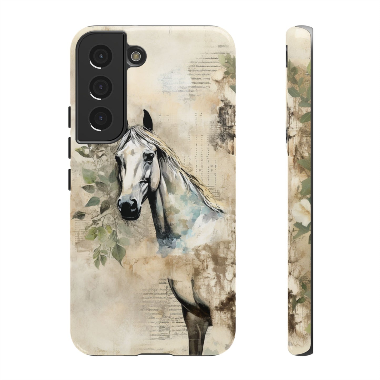 Watercolor Horse Print Phone Case - iPhone, Samsung & Google Pixel Cover - Artistic Equestrian Phone Case, Animal Lover Gift
