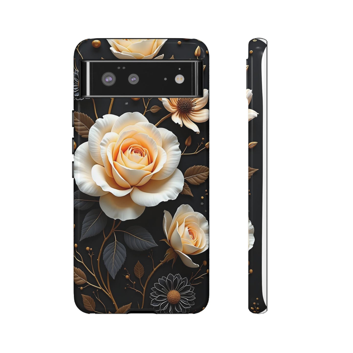 Elegant 3D Floral Design, Botanical Phone Case design for Iphone.