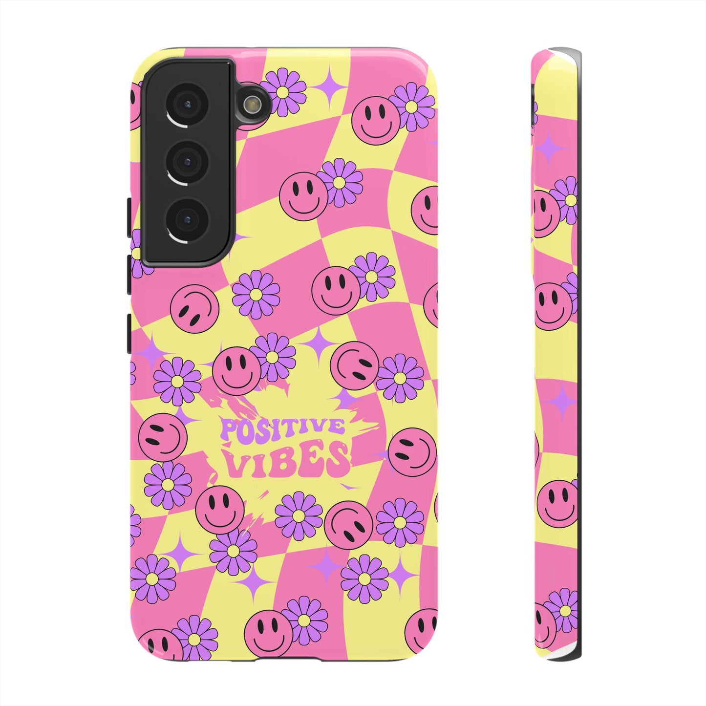 Positive Vibes Phone Case β Aesthetic Motivational Cover for iPhone, Samsung & Google Pixel