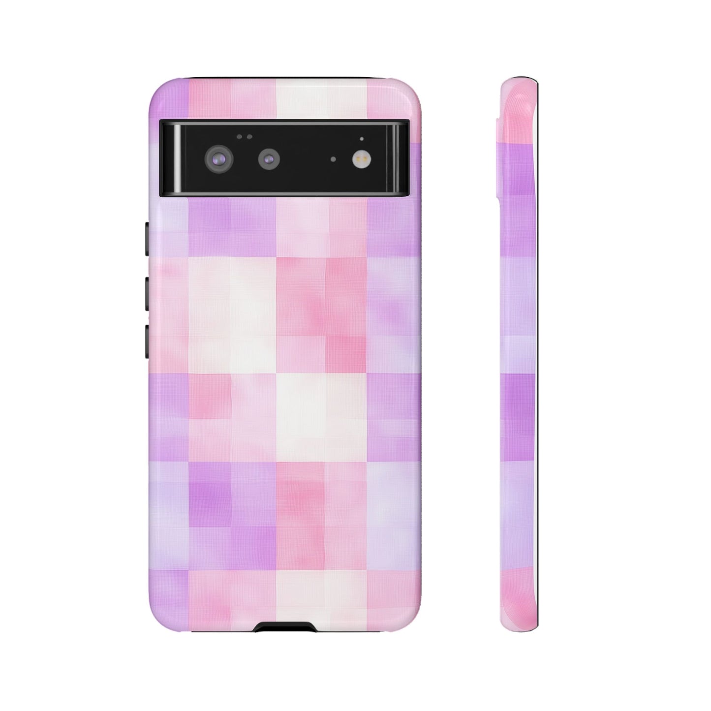 Kawaii Gingham Pastel Phone Case for iPhone, Samsung, Google Pixel