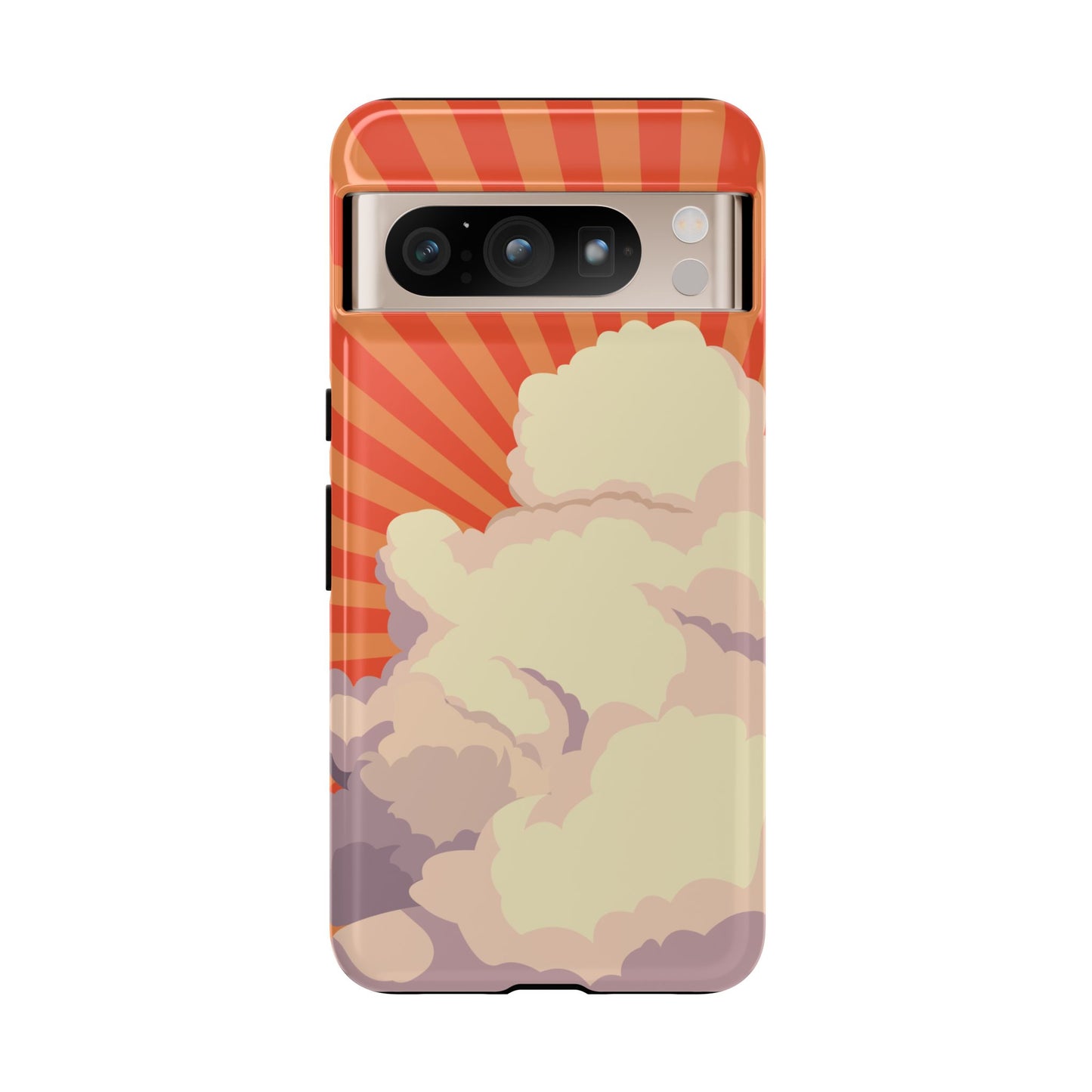 Retro Groovy Cloud Phone Case β 70s Aesthetic for iPhone, Samsung & Google Pixel