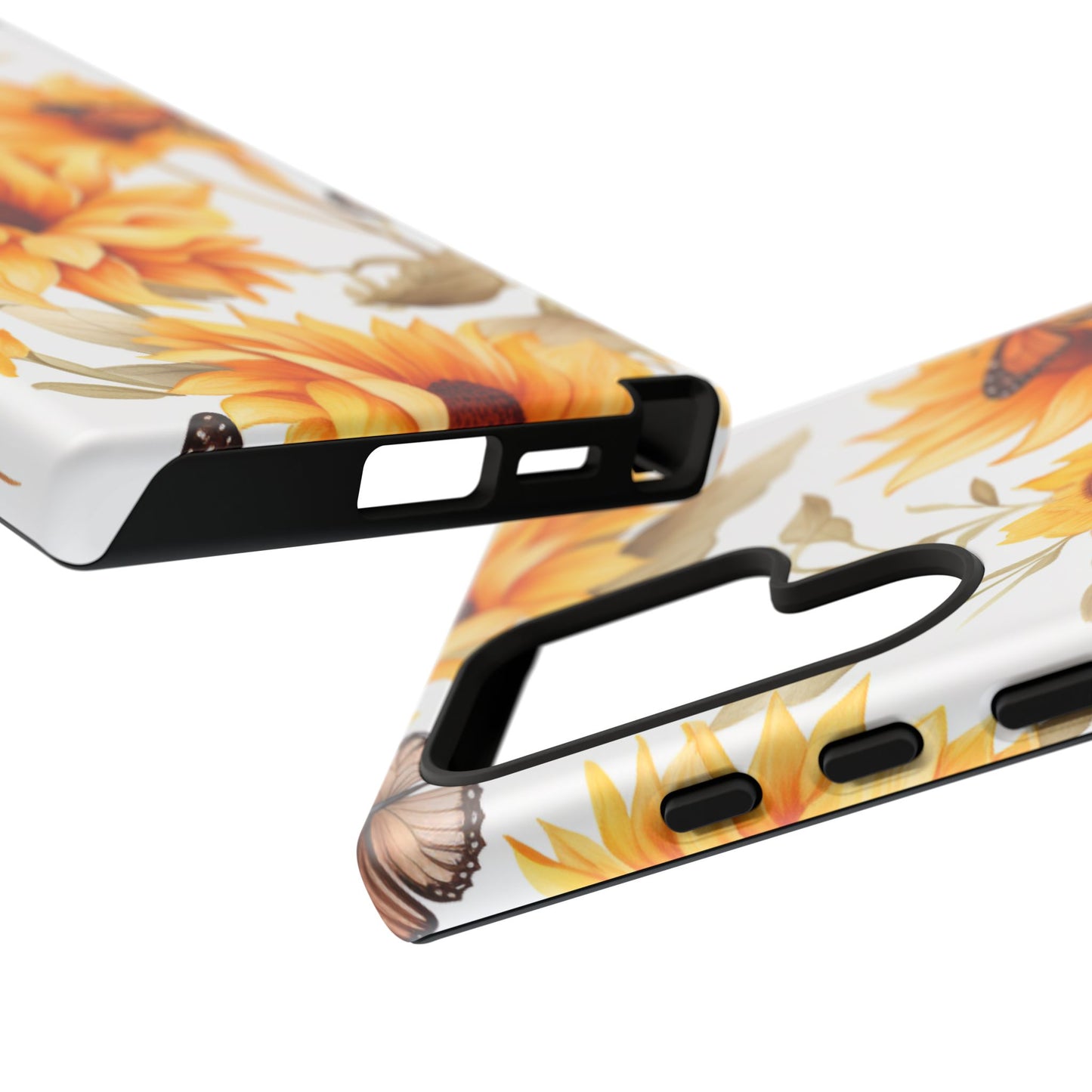 Sunflower & Butterfly Aesthetic Mobile Case – Bright & Nature-Inspired