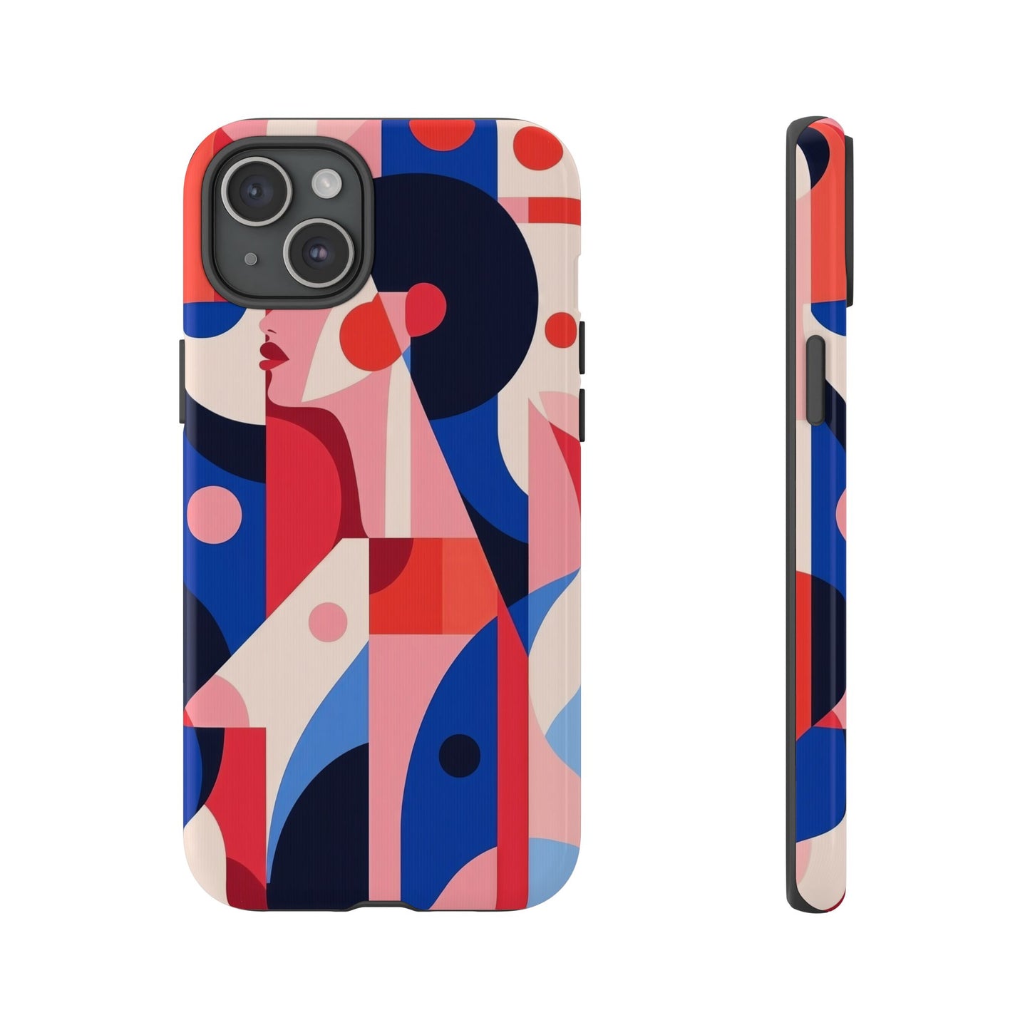 Modern Muse – Bold Abstract Portrait Phone Case for iPhone, Samsung & Pixel