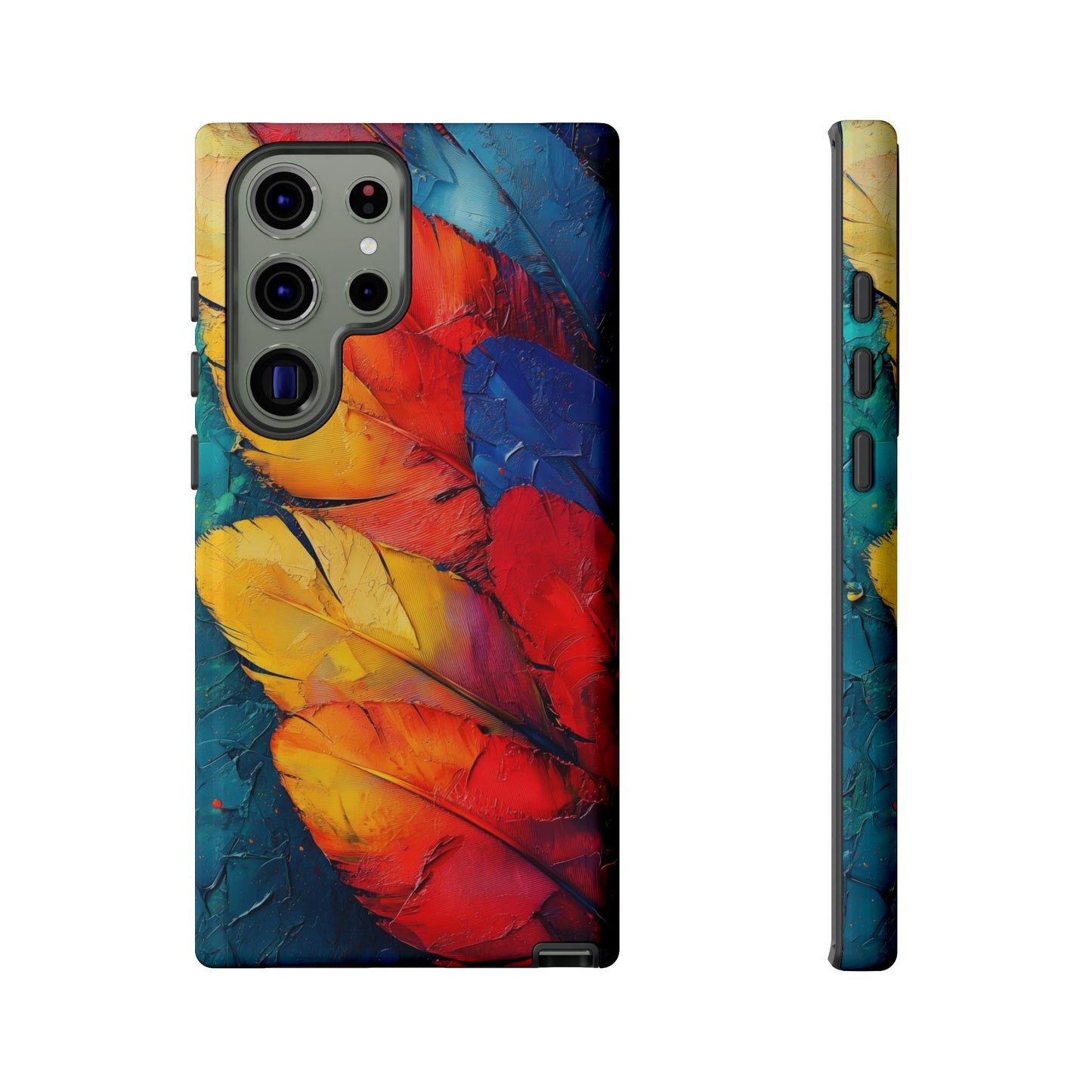 Tropical Macaw Feather Phone Case for iPhone, Samsung & Google Pixel