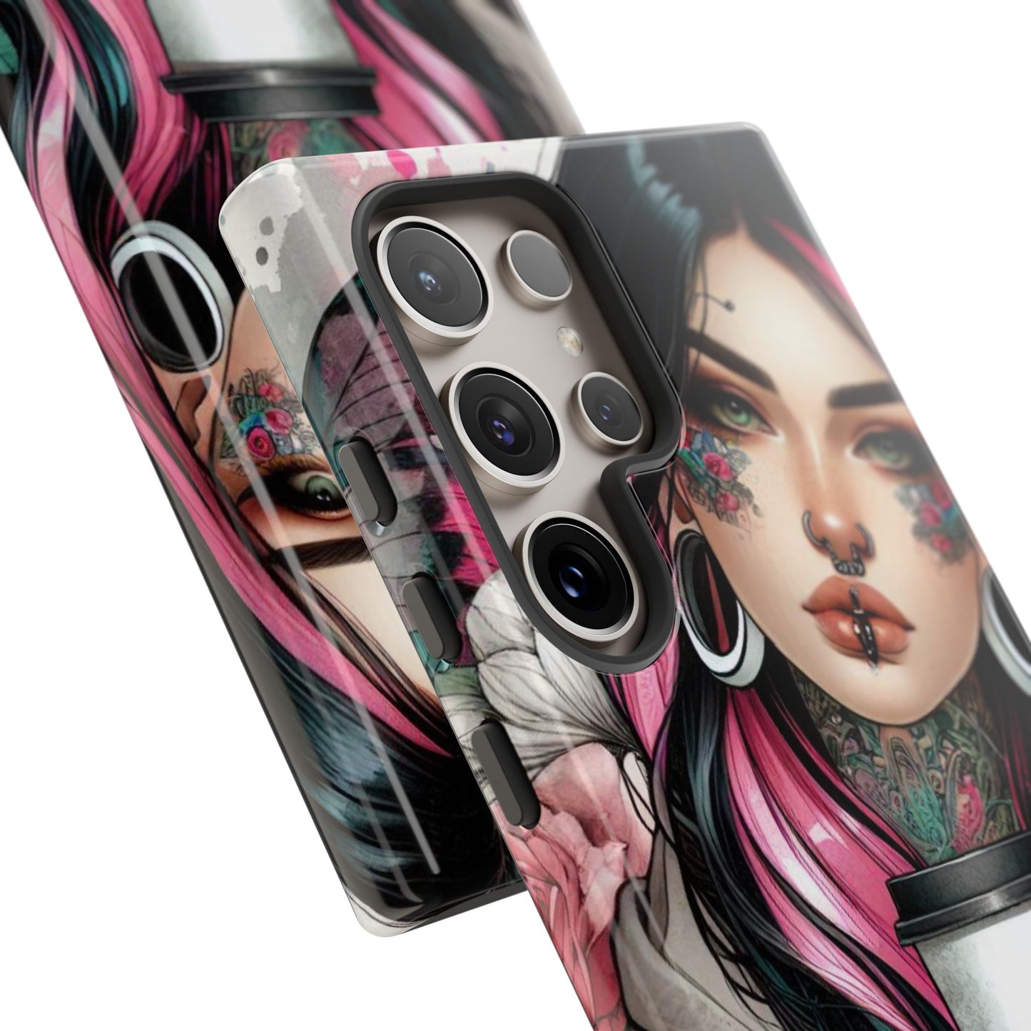 Tattooed Coffee Lover Art Mobile Case