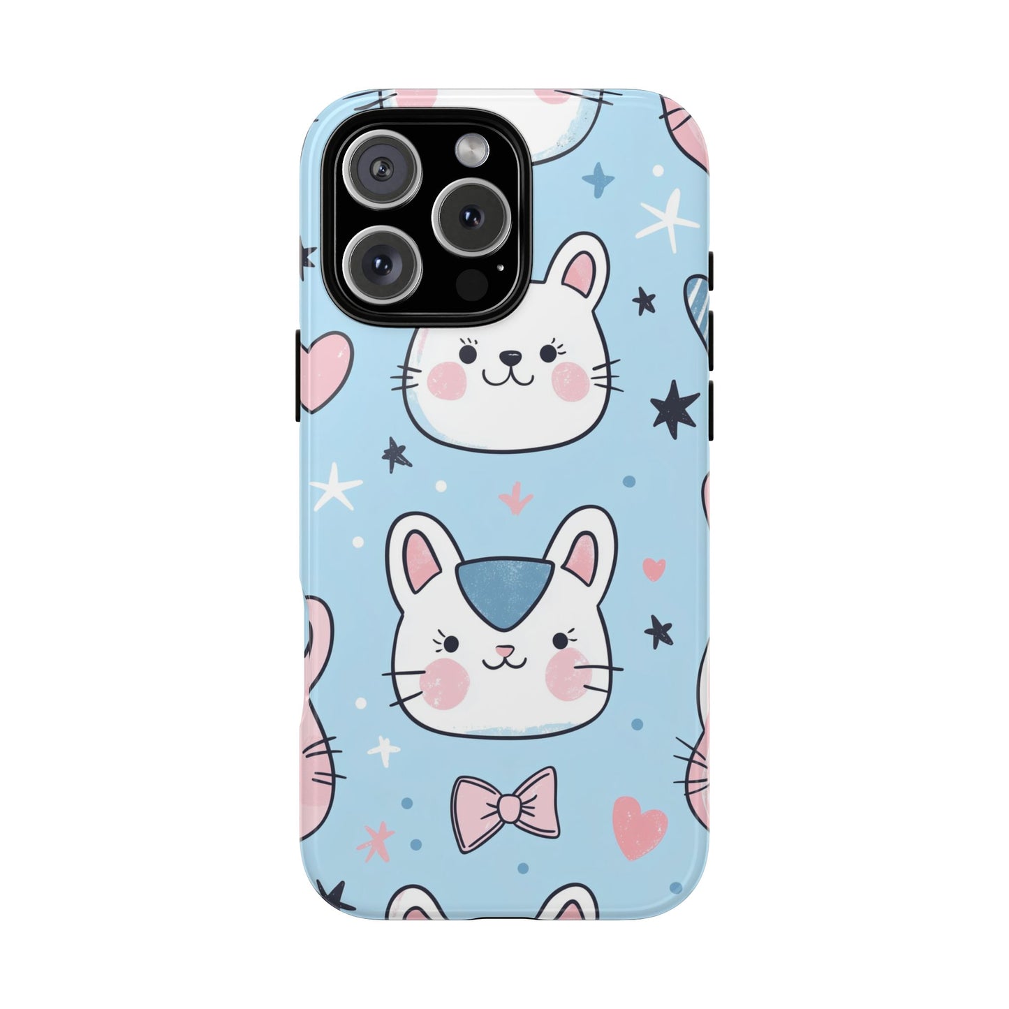 Kawaii Kitty Love Anime Phone Case for iPhone, Samsung, Google Pixel