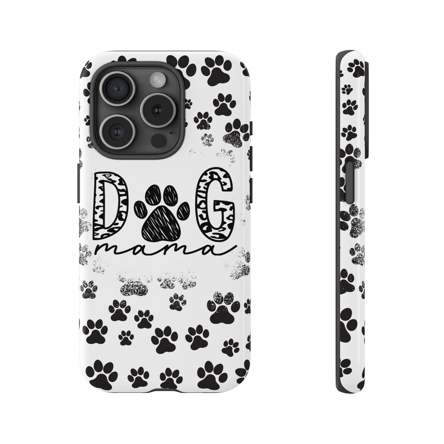 Dog Mama Phone Case for iPhone, Samsung & Google Pixel, Paw Print Phone Cover, Furry Friend Phone Case, Dog Owner/Pat Parents/Dog Mom Gifts