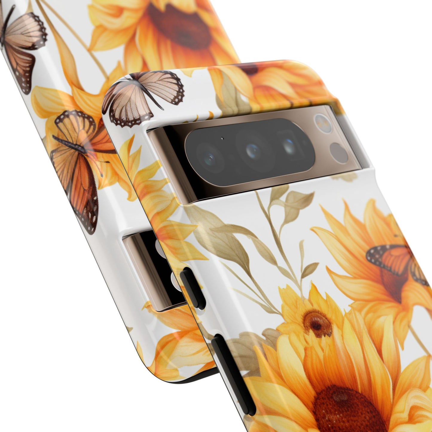 Sunflower & Butterfly Aesthetic Mobile Case – Bright & Nature-Inspired