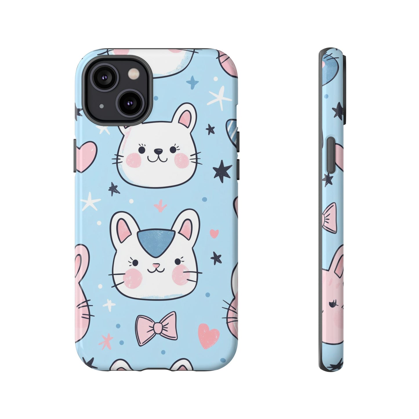 Kawaii Kitty Love Anime Phone Case for iPhone, Samsung, Google Pixel