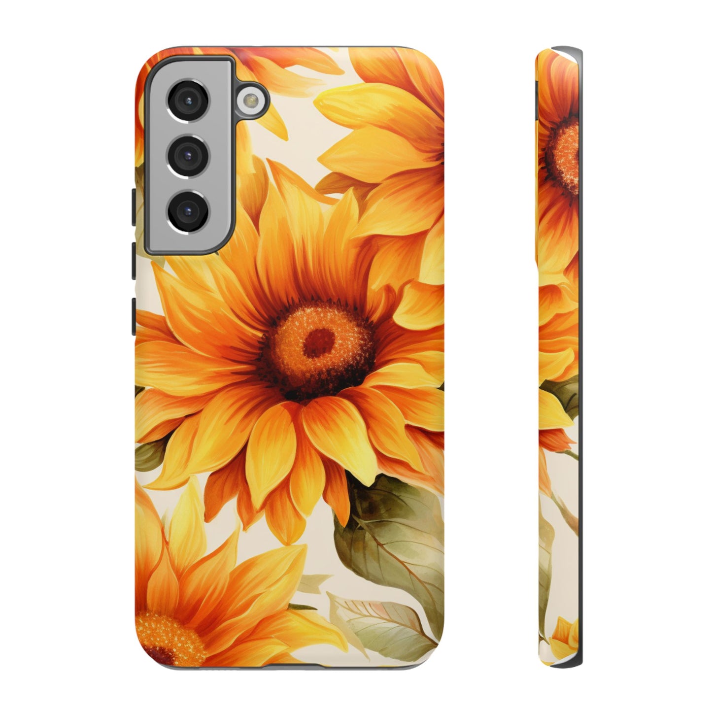 Golden Sunflower Glow Mobile Case – Radiant & Elegant