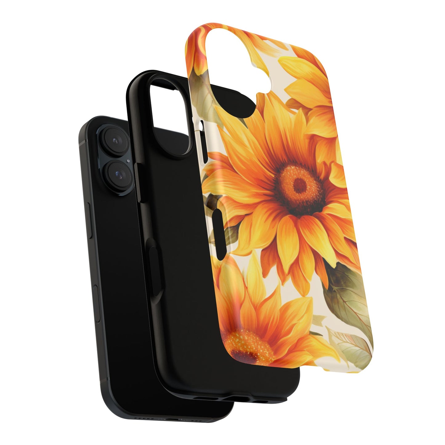 Golden Sunflower Glow Mobile Case – Radiant & Elegant