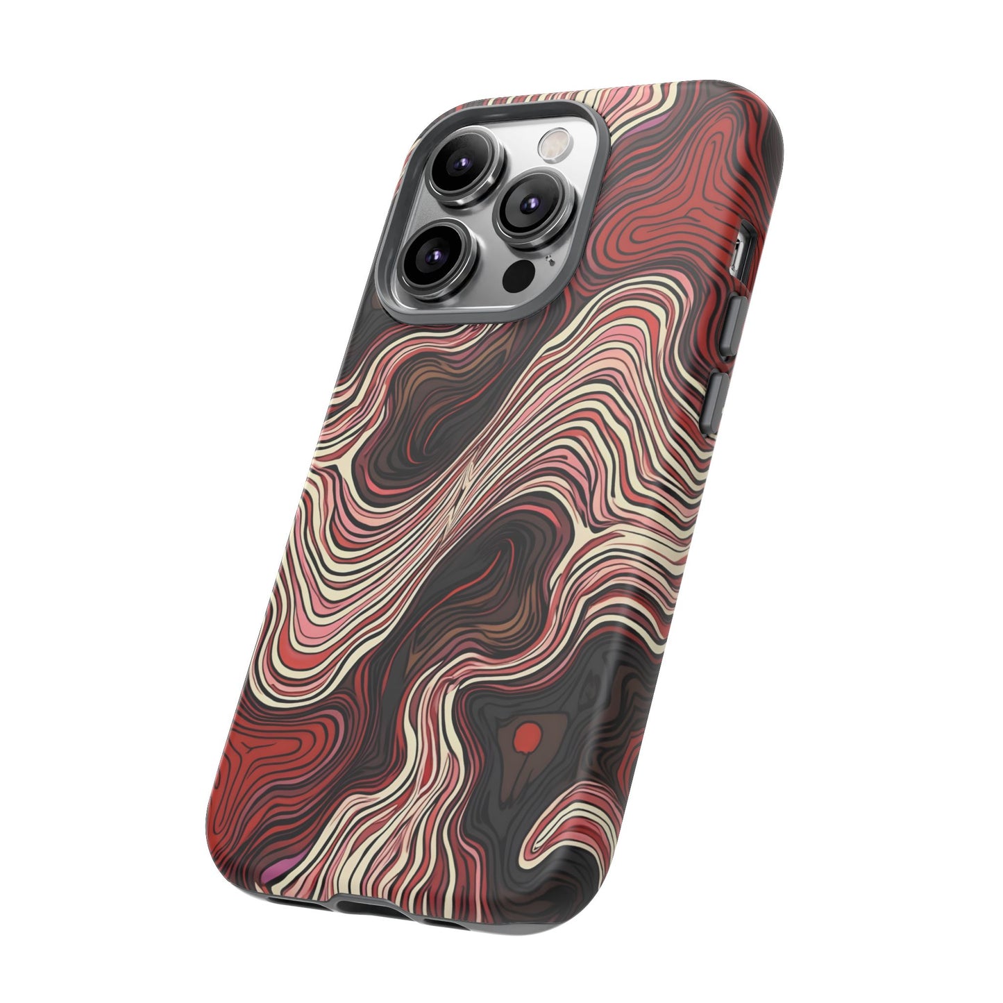 Abstract wavy illusion with swirling lines | Pattern Design