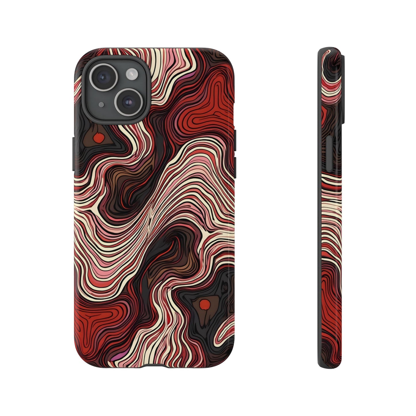 Abstract wavy illusion with swirling lines | Pattern Design