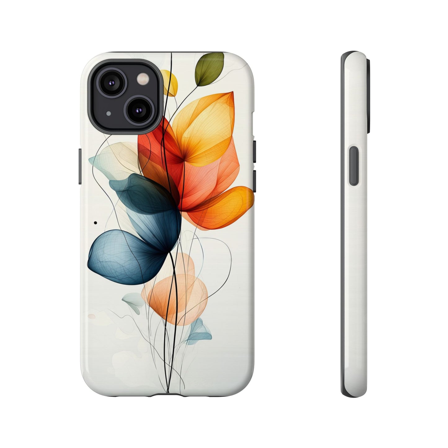 Whispering Petals – Elegant Floral Art Case for iPhone, Pixel & Samsung