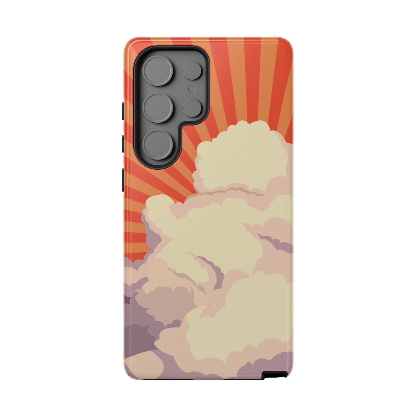 Retro Groovy Cloud Phone Case β 70s Aesthetic for iPhone, Samsung & Google Pixel
