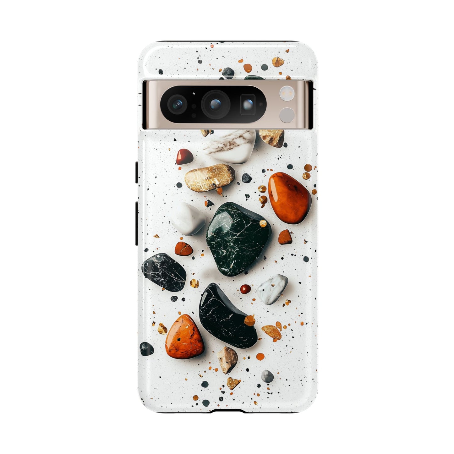 Marble Mosaic Charm – Terrazzo Stone Phone Case for iPhone, google Pixel & Samsung