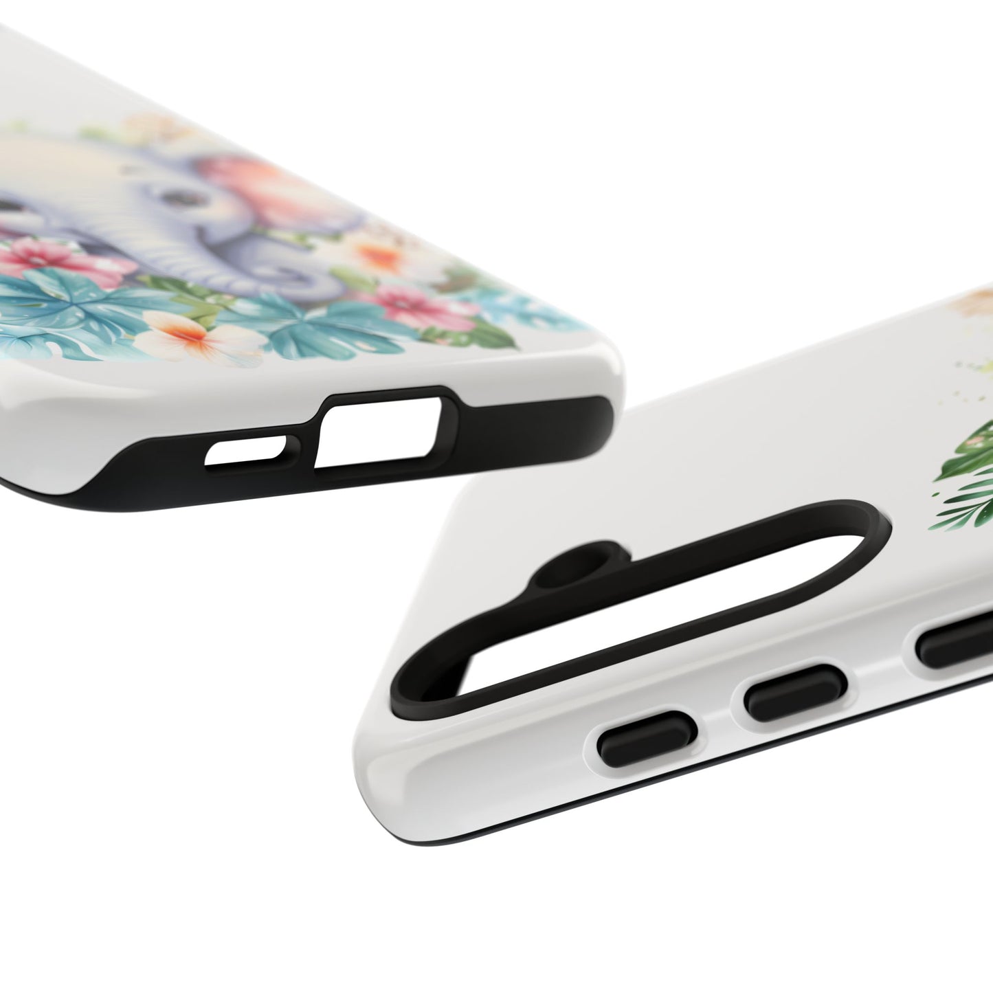 Adorable Baby Elephant Mobile Cover – Floral Fantasy Art