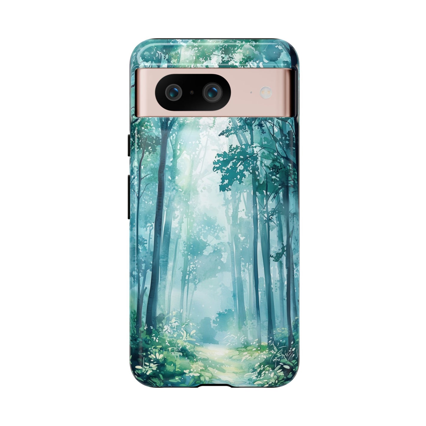 Enchanted Forest Dreamscape Watercolor Phone Case for iPhone, google Pixel & Samsung