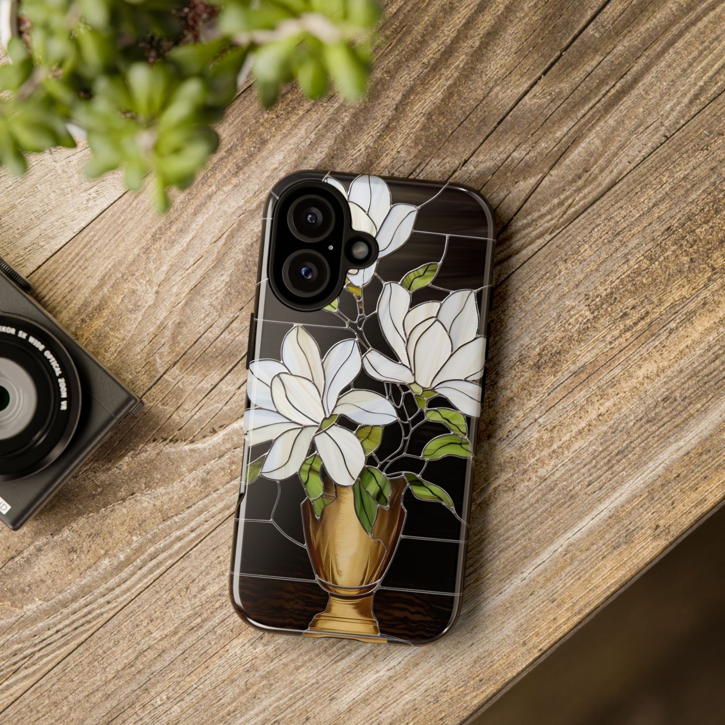 Stained Glass Floral Phone Case