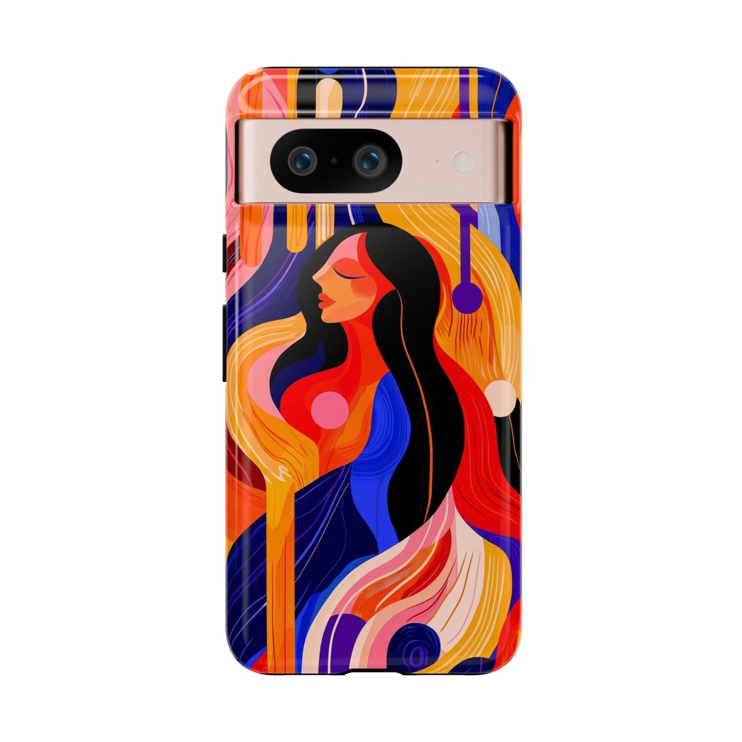 Muse in Motion – Abstract Goddess Phone Case for iPhone, Samsung & Pixel