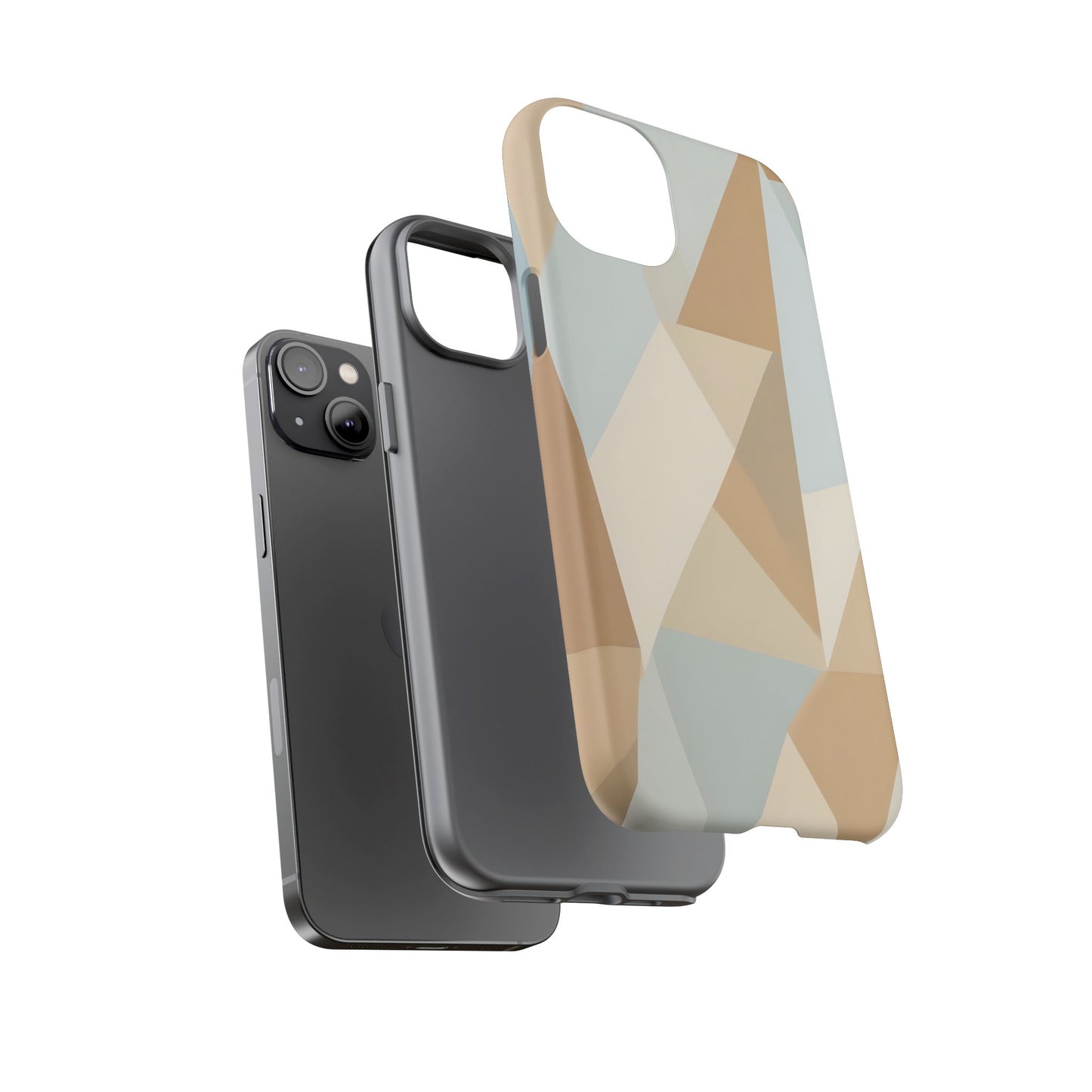 Neutral Geometrical Triangular Abstract Pattern