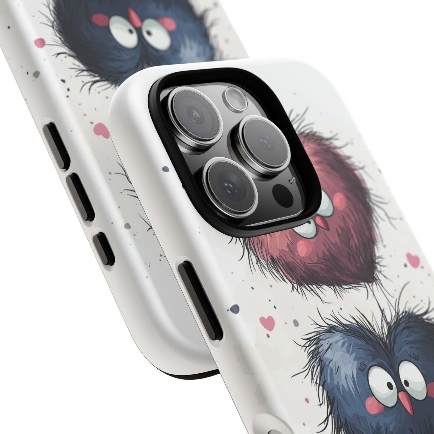 Fluffy Love Duo - Cute Anime Phone Case for iPhone, Samsung, Google Pixel