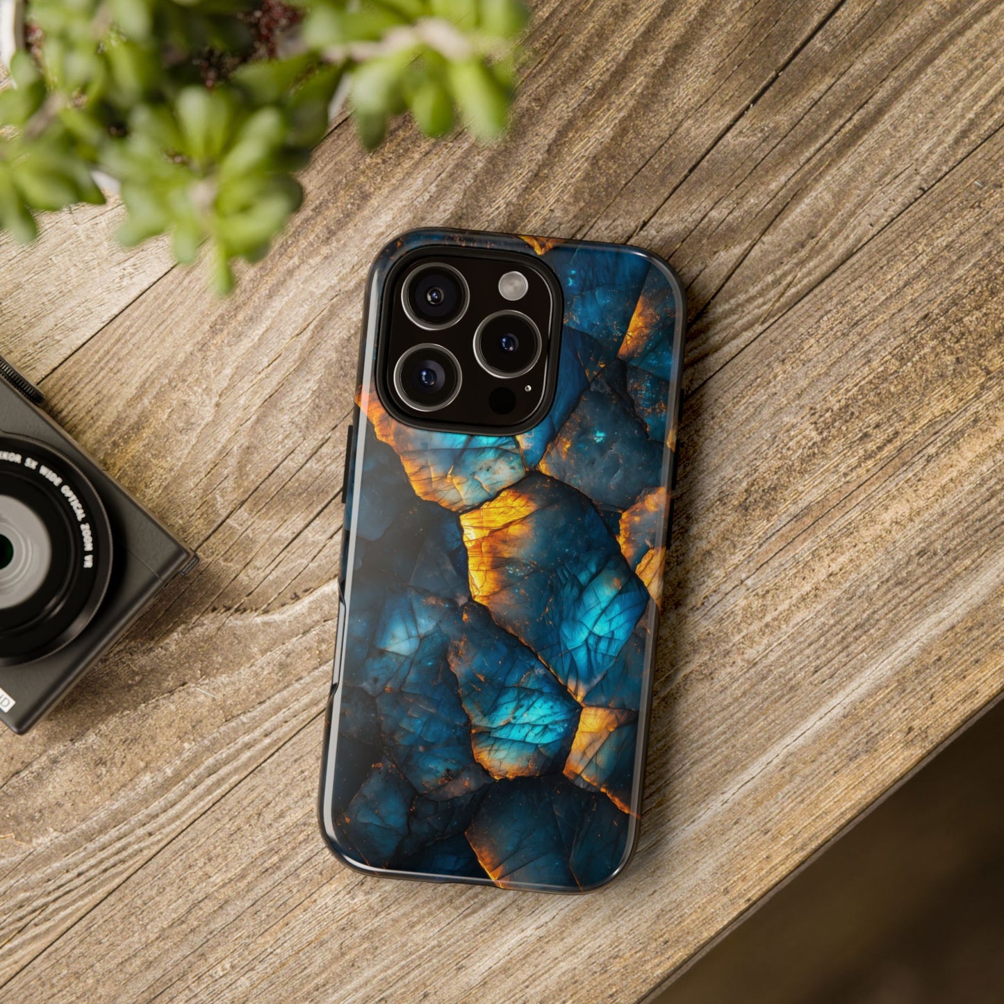 Luminous Midnight Stone Phone Case for iPhone, Samsung & Google Pixel