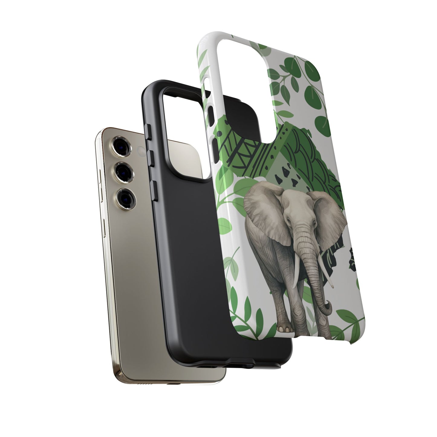 Tropical Elephant Mobile Cover – Nature-Inspired Boho Art