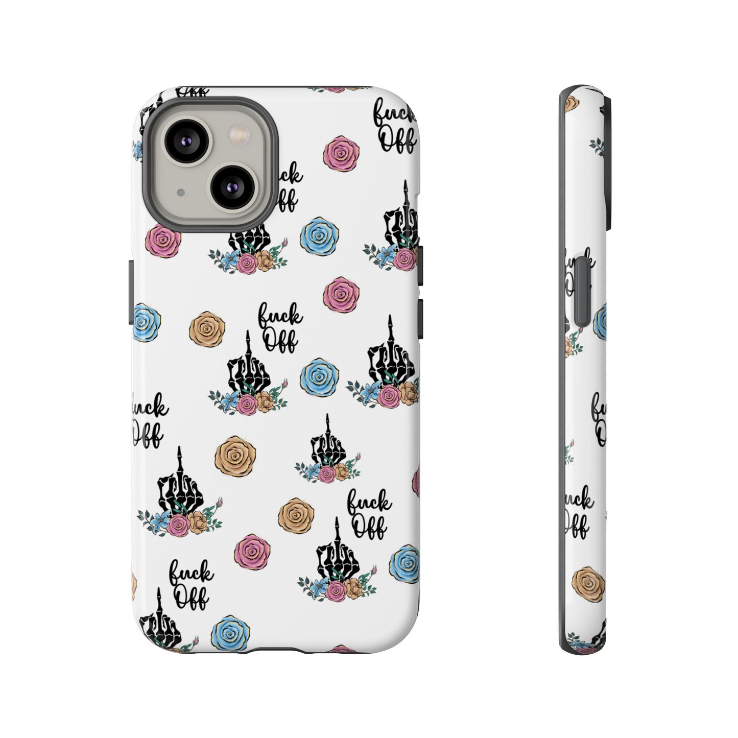 Skeleton Hand Middle Finger Phone Case β Badass Gothic Cover for iPhone, Samsung & Google Pixel