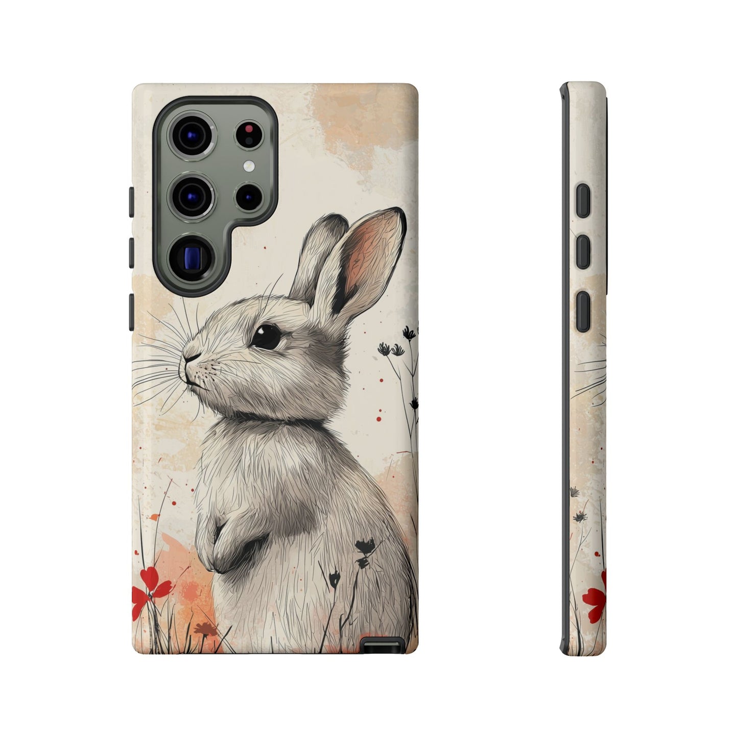 Curious Meadow: Gentle Rabbit Phone Case for iPhone, Samsung & Pixel