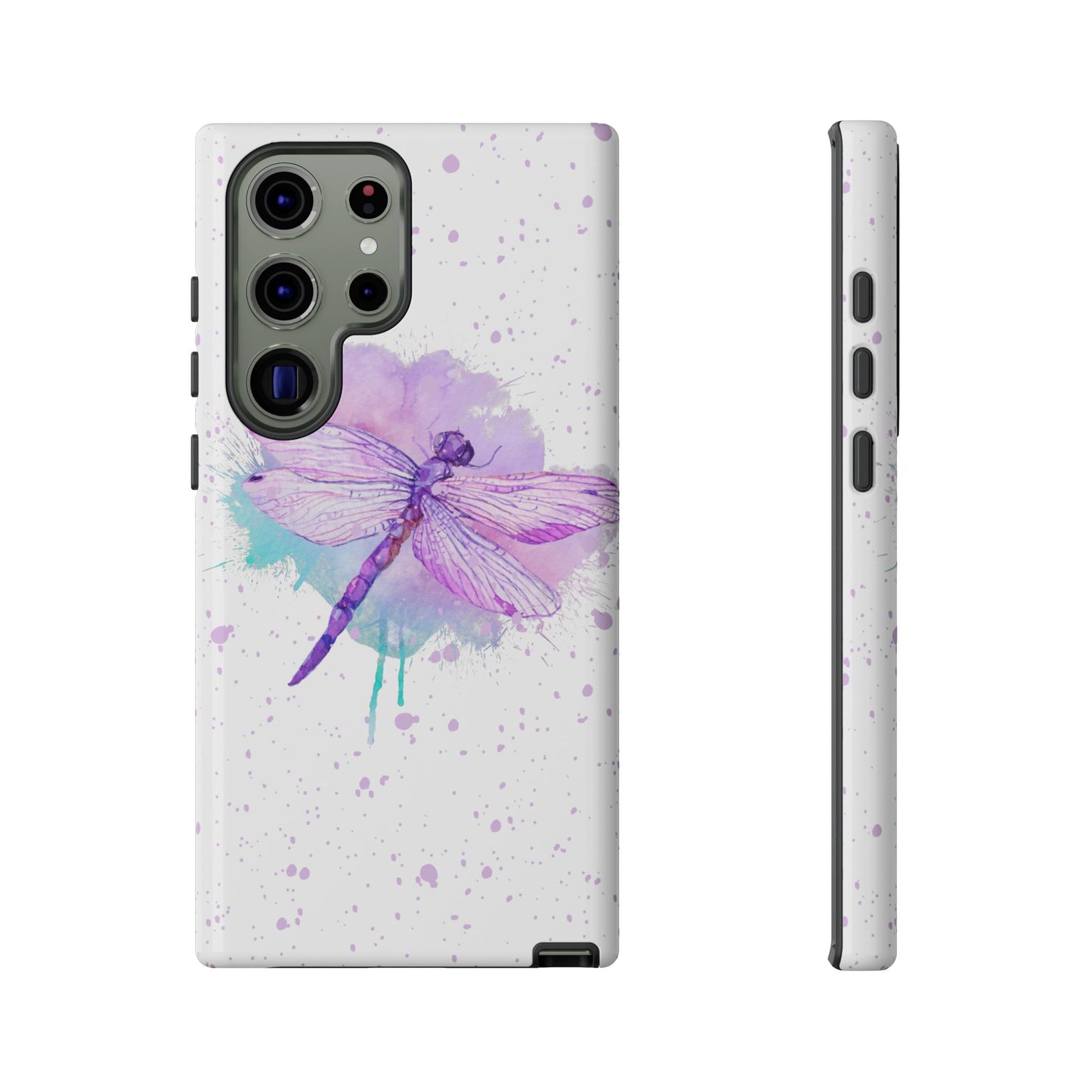 Watercolor Dragonfly Print Phone Case - iPhone, Samsung & Google Pixel Cover - Artistic Phone Case, Insect Lover Gift