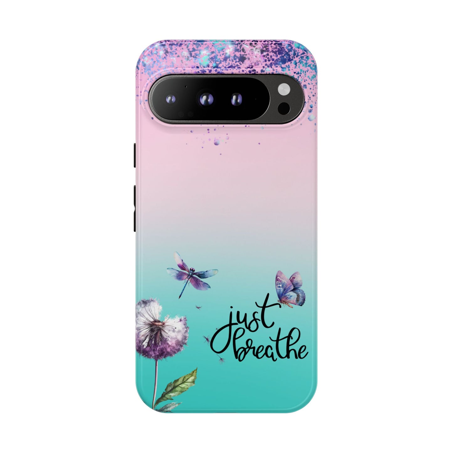 Just Breathe Phone Case - Aesthetic Minimalist Cover for iPhone, Samsung & Google Pixel