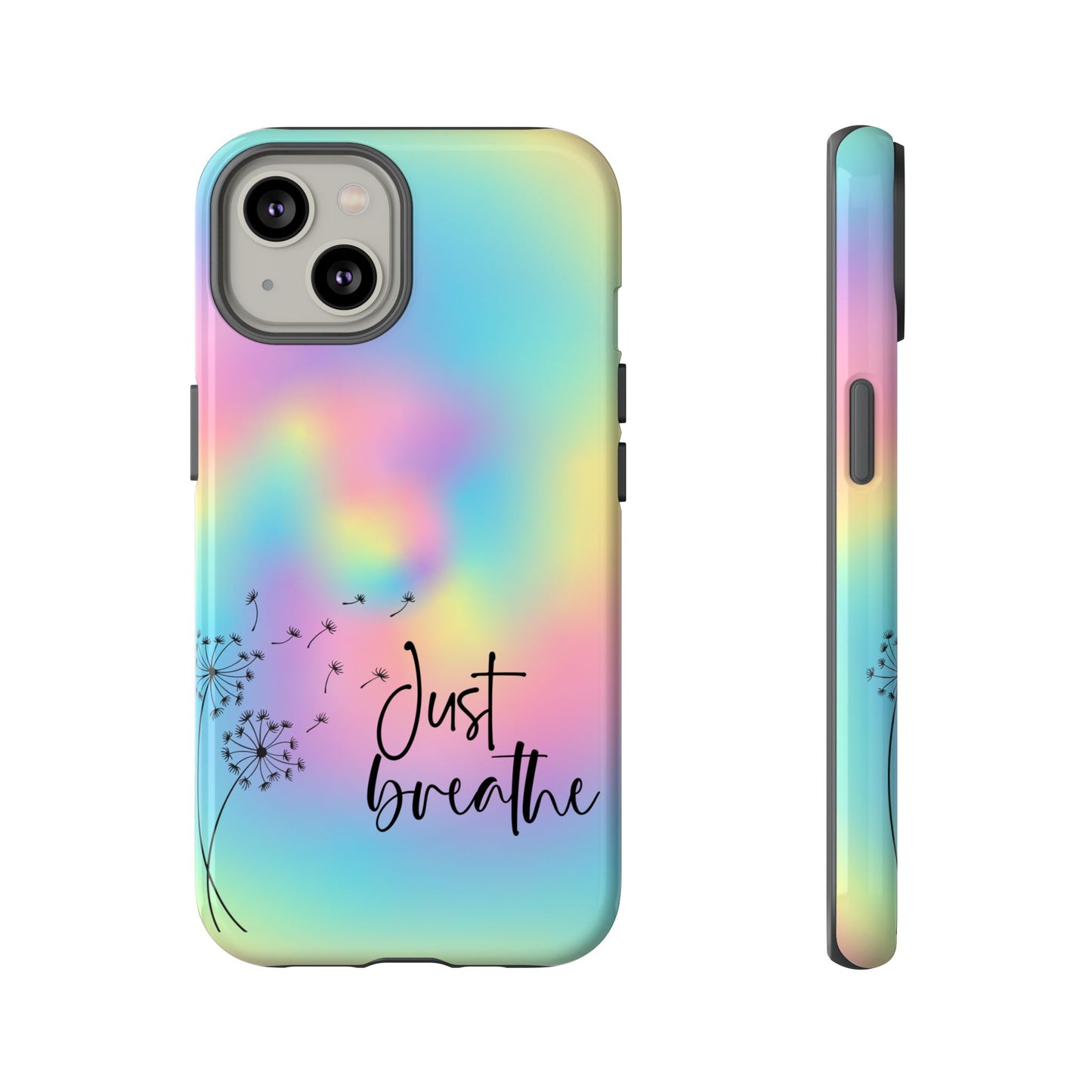 Just Breathe Phone Case - Aesthetic Minimalist Cover for iPhone, Samsung & Google Pixel