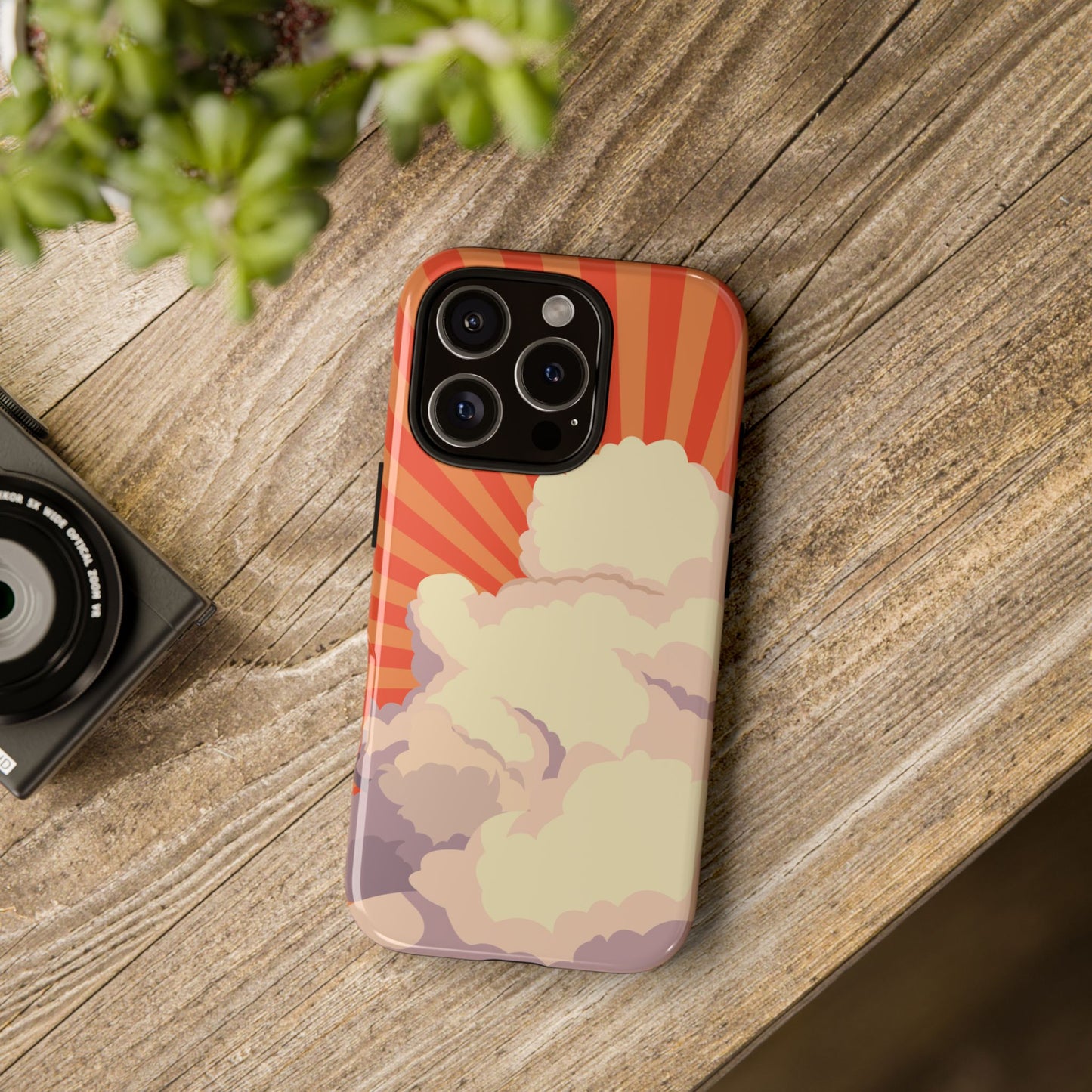 Retro Groovy Cloud Phone Case β 70s Aesthetic for iPhone, Samsung & Google Pixel