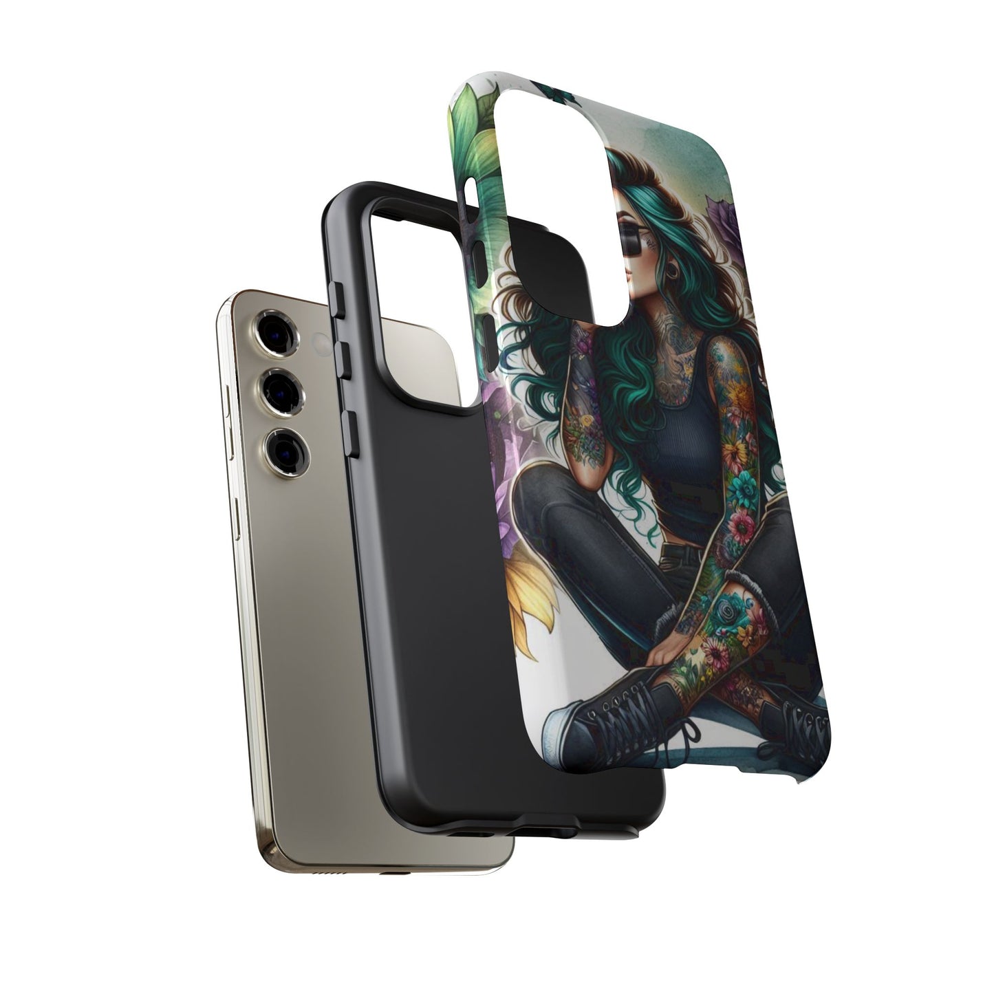 Urban Wildflower – Edgy Tattooed Beauty Mobile Cover